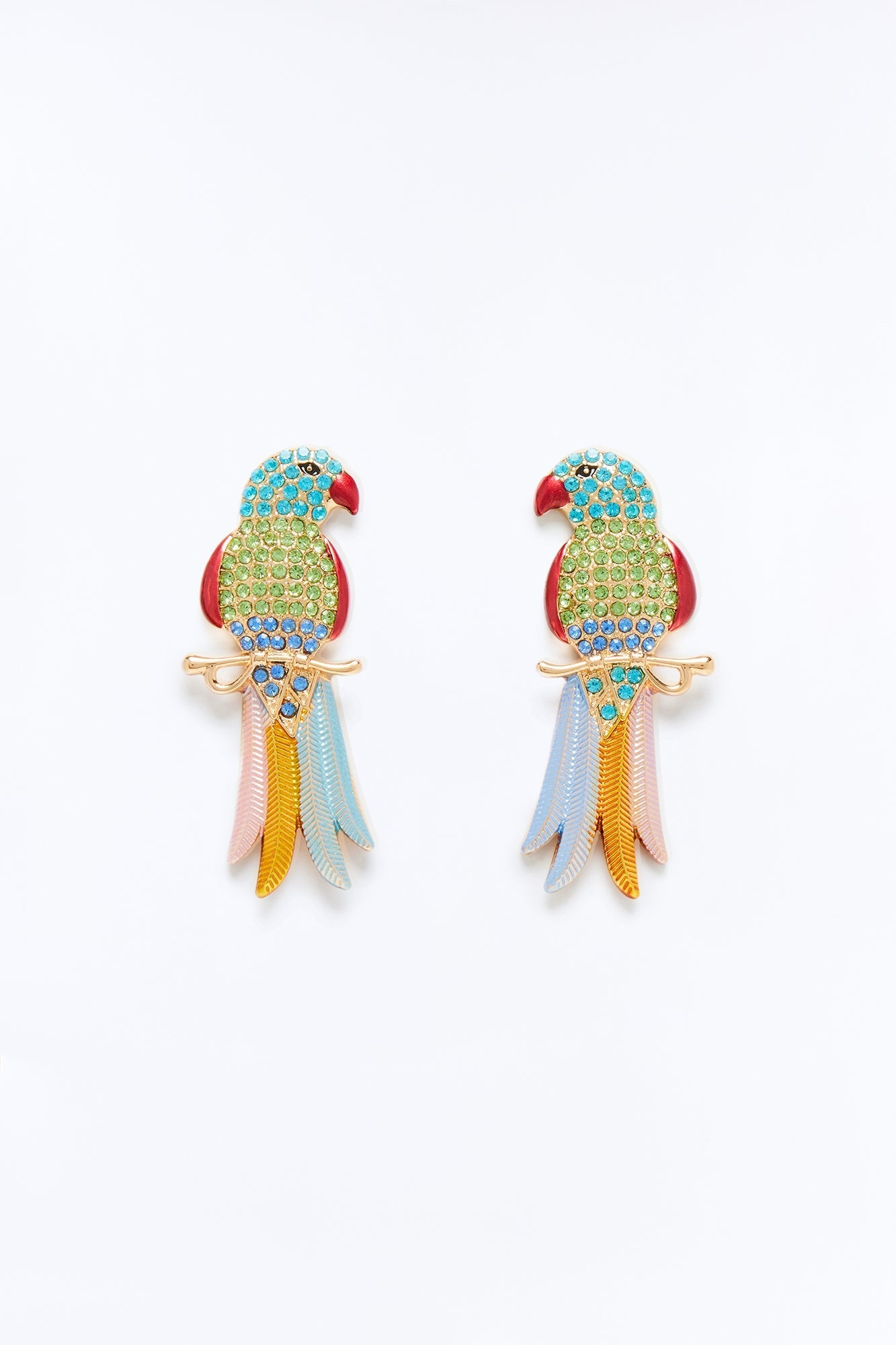 Sunset Parrot Earrings - Multi Color NEWFASHIONEDGE