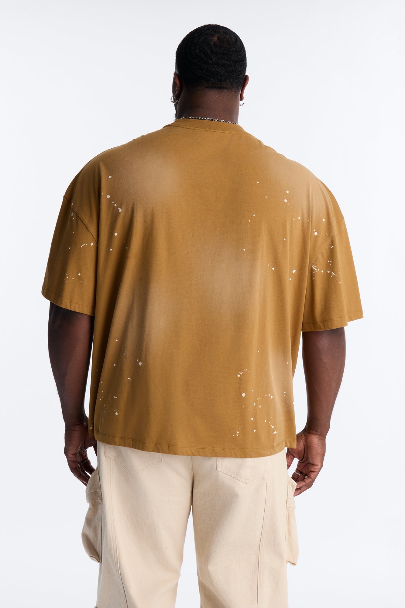 Von Dutch American Classic Boxy Short Sleeve Tee - Tan