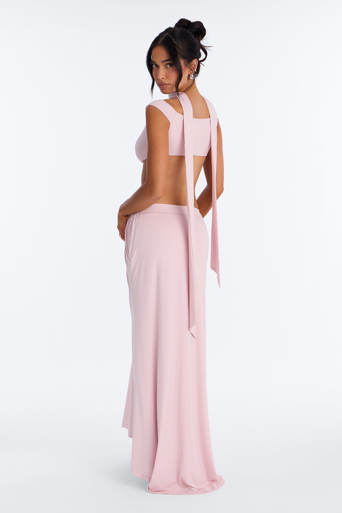 Fairytale Maxi Skirt Set - Light Pink NEWFASHIONEDGE