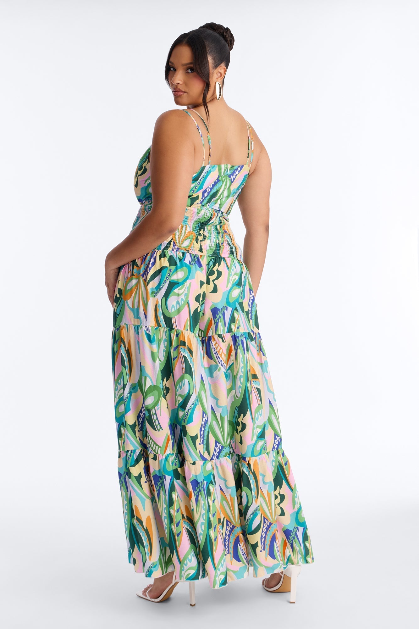 Mari Tiered Wide Leg Jumpsuit - Multi Color NEWFASHIONEDGE