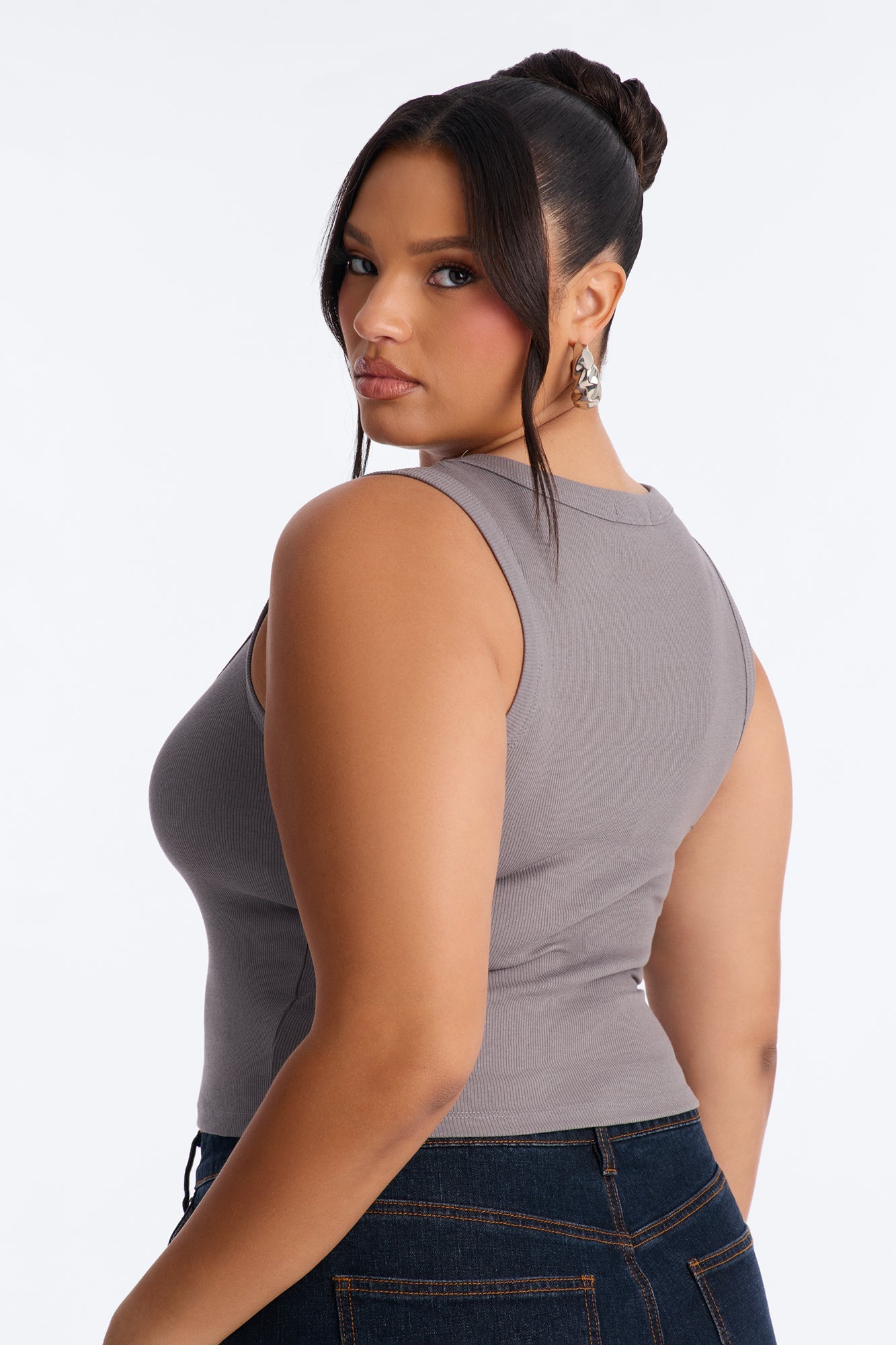 Remi Tank Top - Grey Fashion Nova