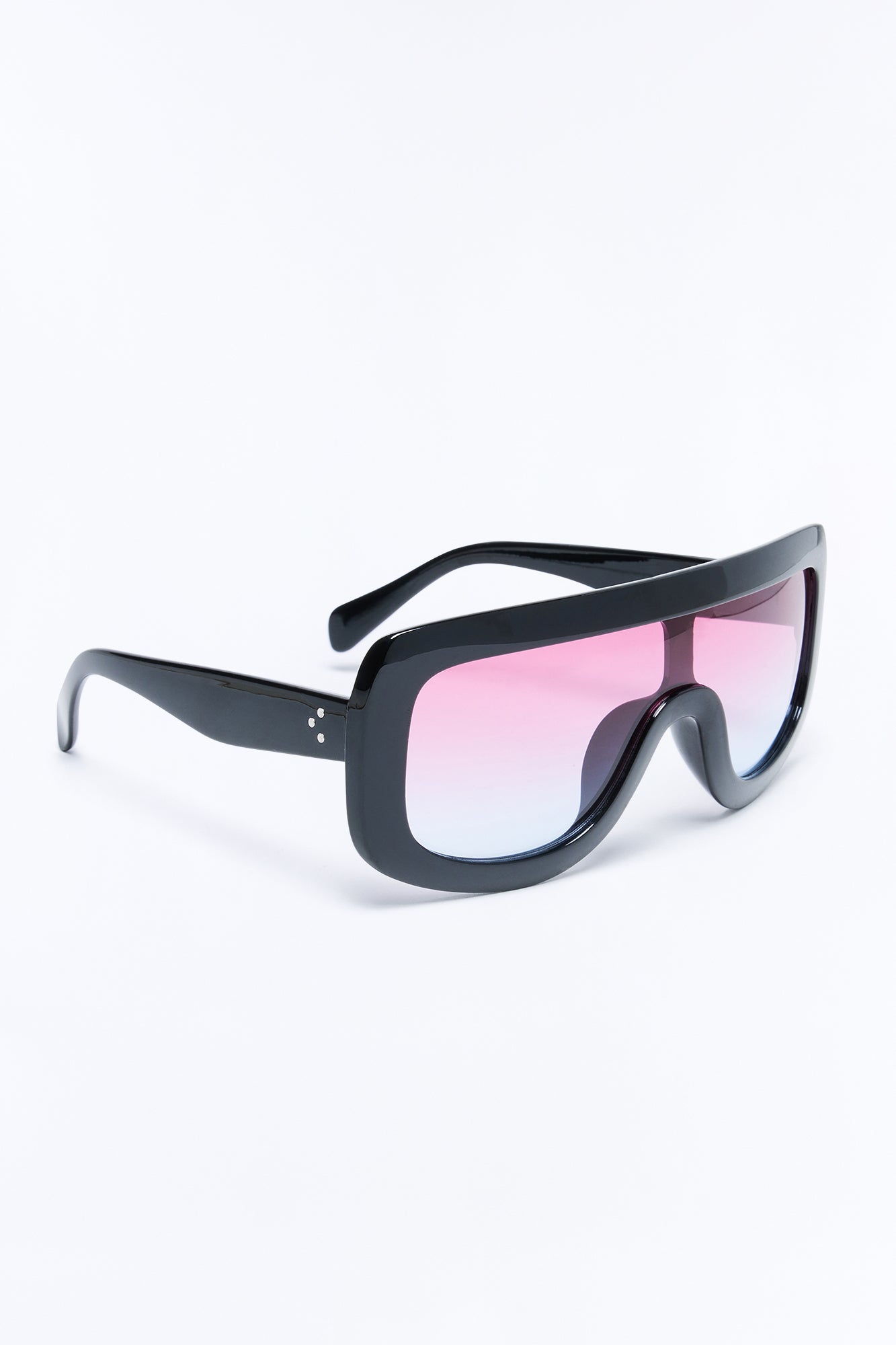 Summer Runway Sunglasses - Black/Pink