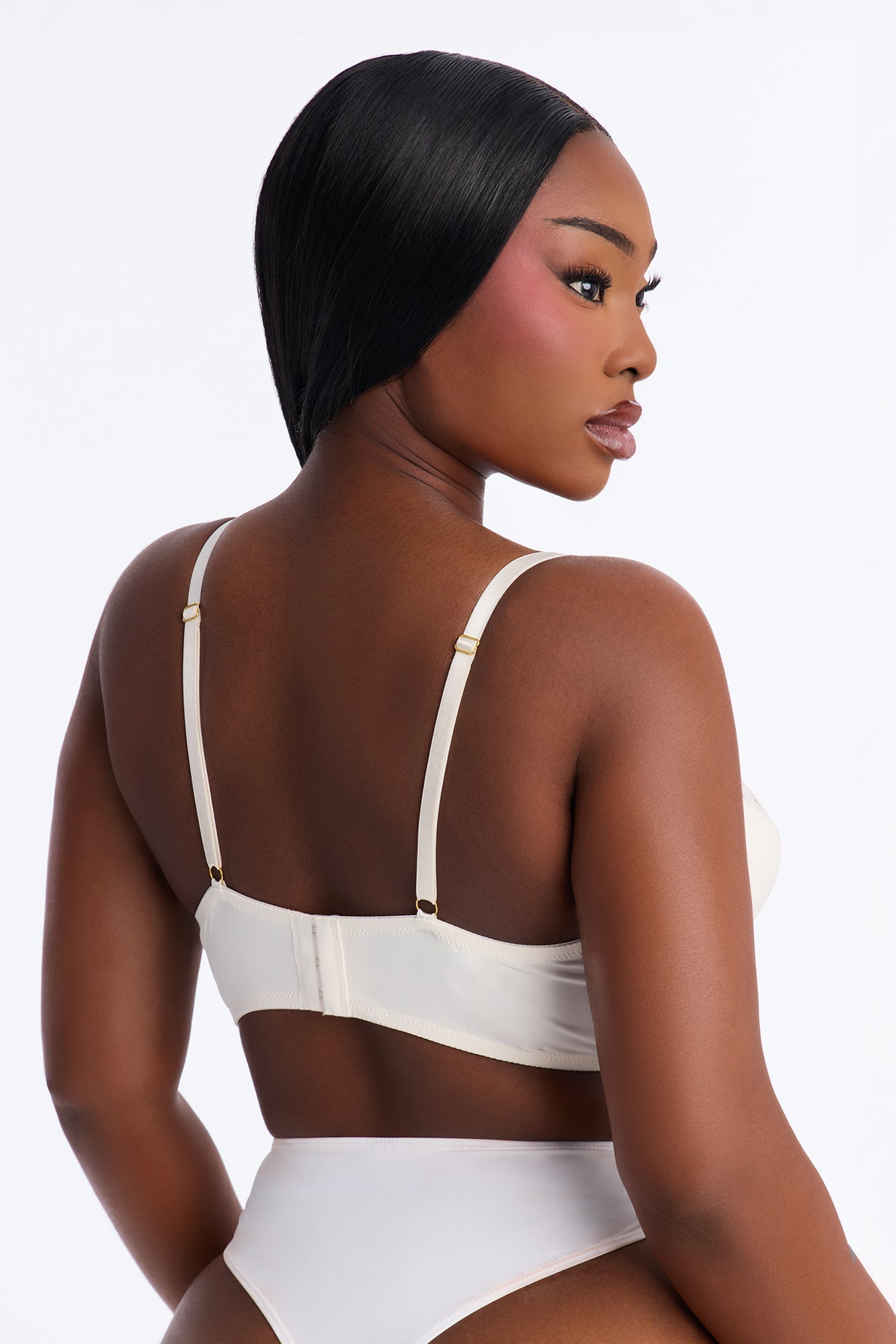 Daydream Daze Mesh Push Up Bra - Cream