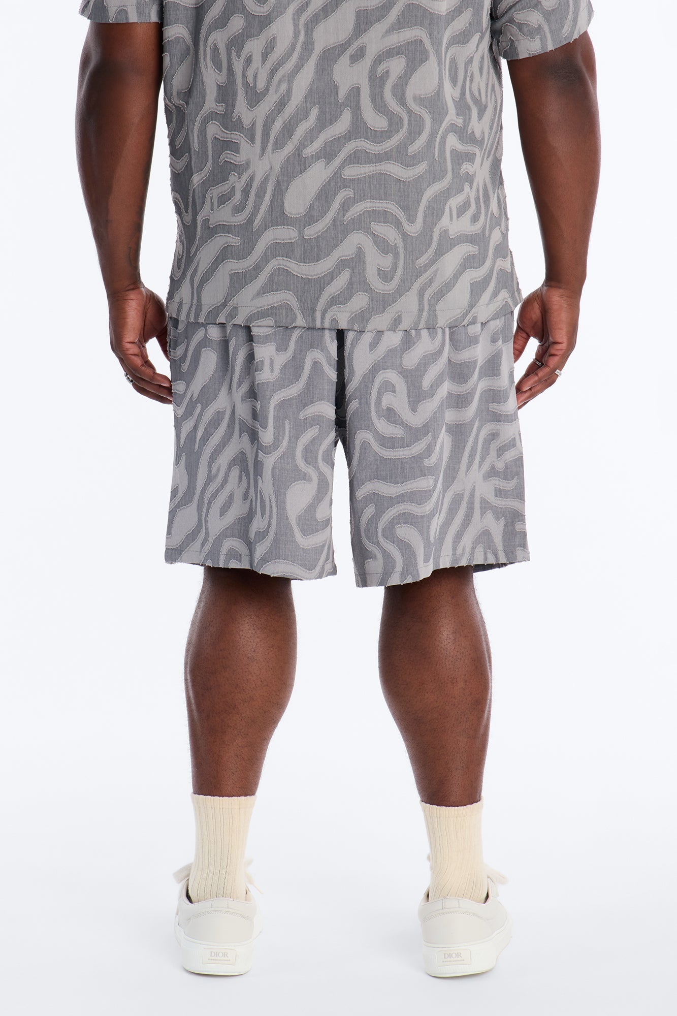 Relaxed Midnight Wave Short - Grey