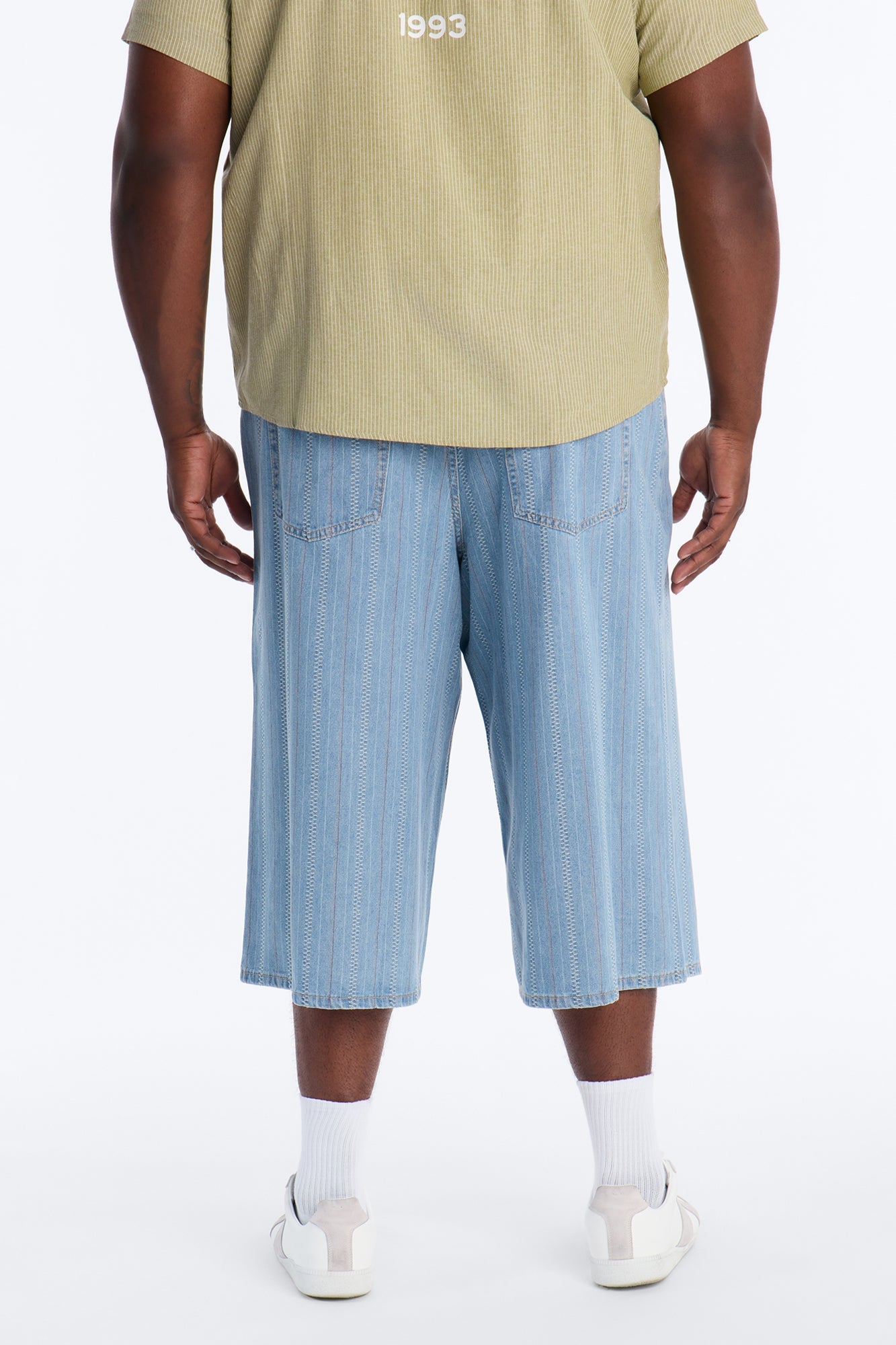 Super Baggy Outfield Denim Short - Light Blue Wash