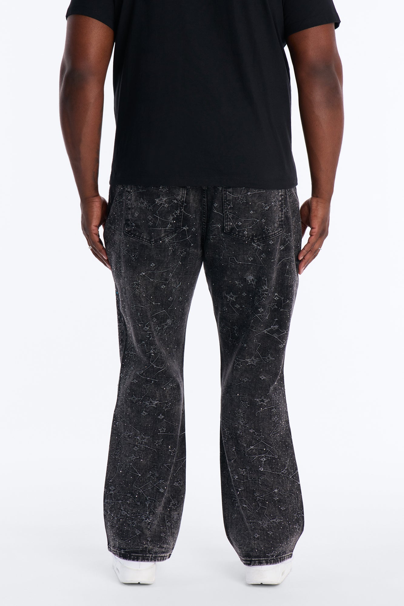 Straight Flare Eclipse Jean - Black Wash