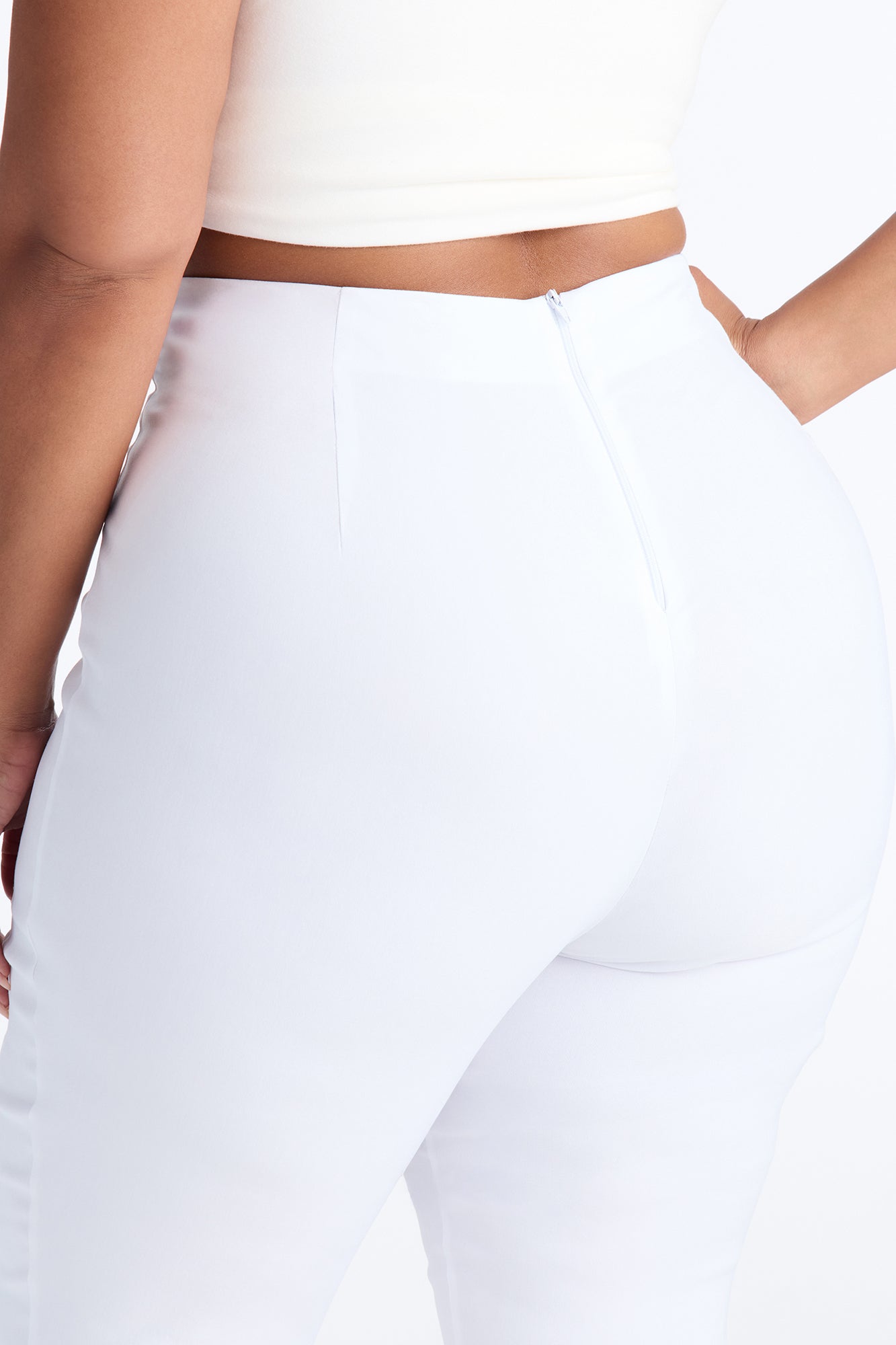Just A Girl Capri Pant - White