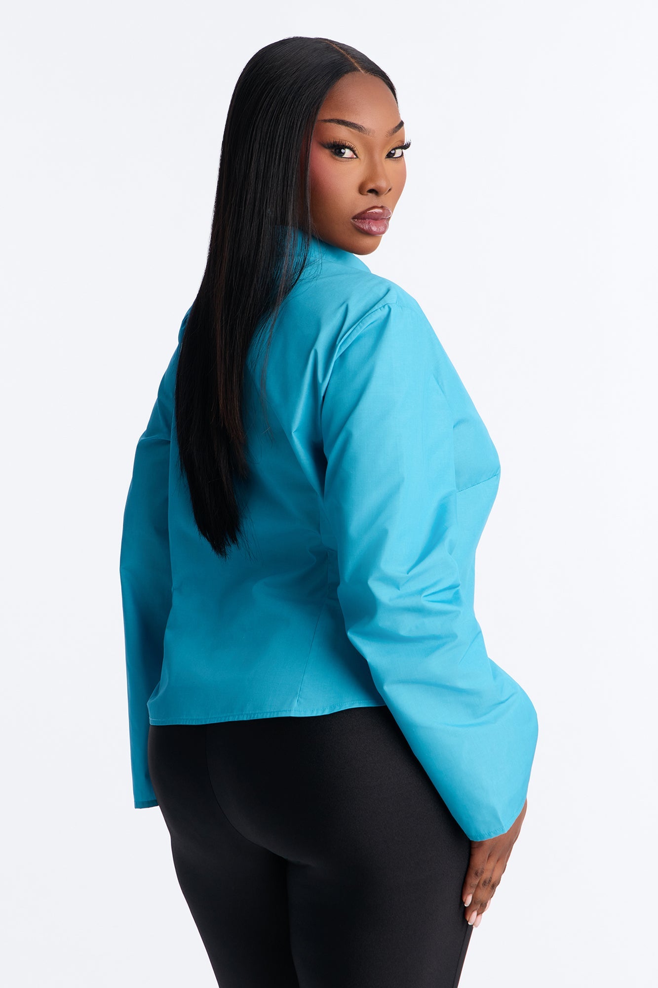 Morgan Poplin Shirt - Teal