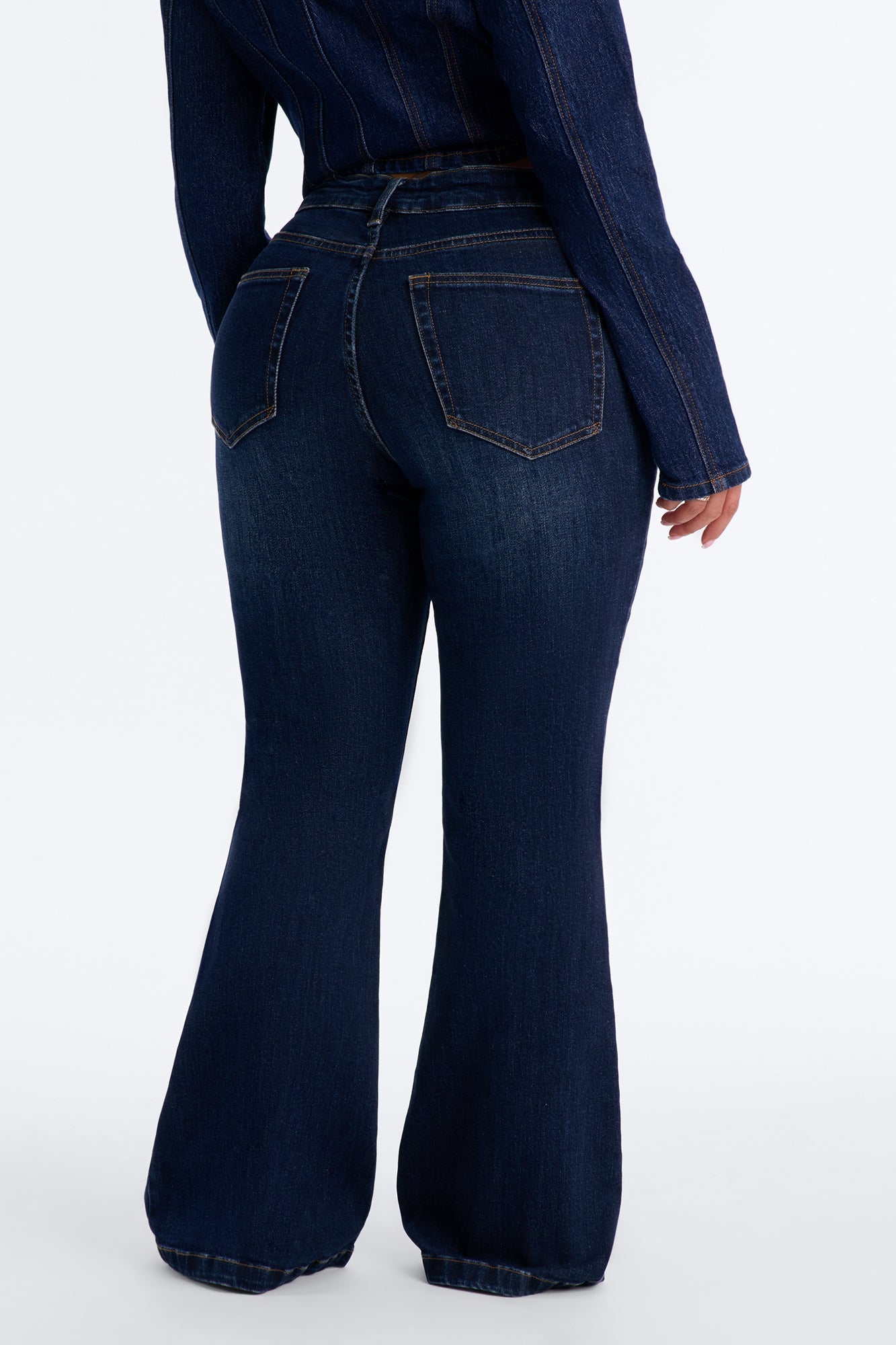 Soulful Stretch Flare Leg Jeans - Dark Wash