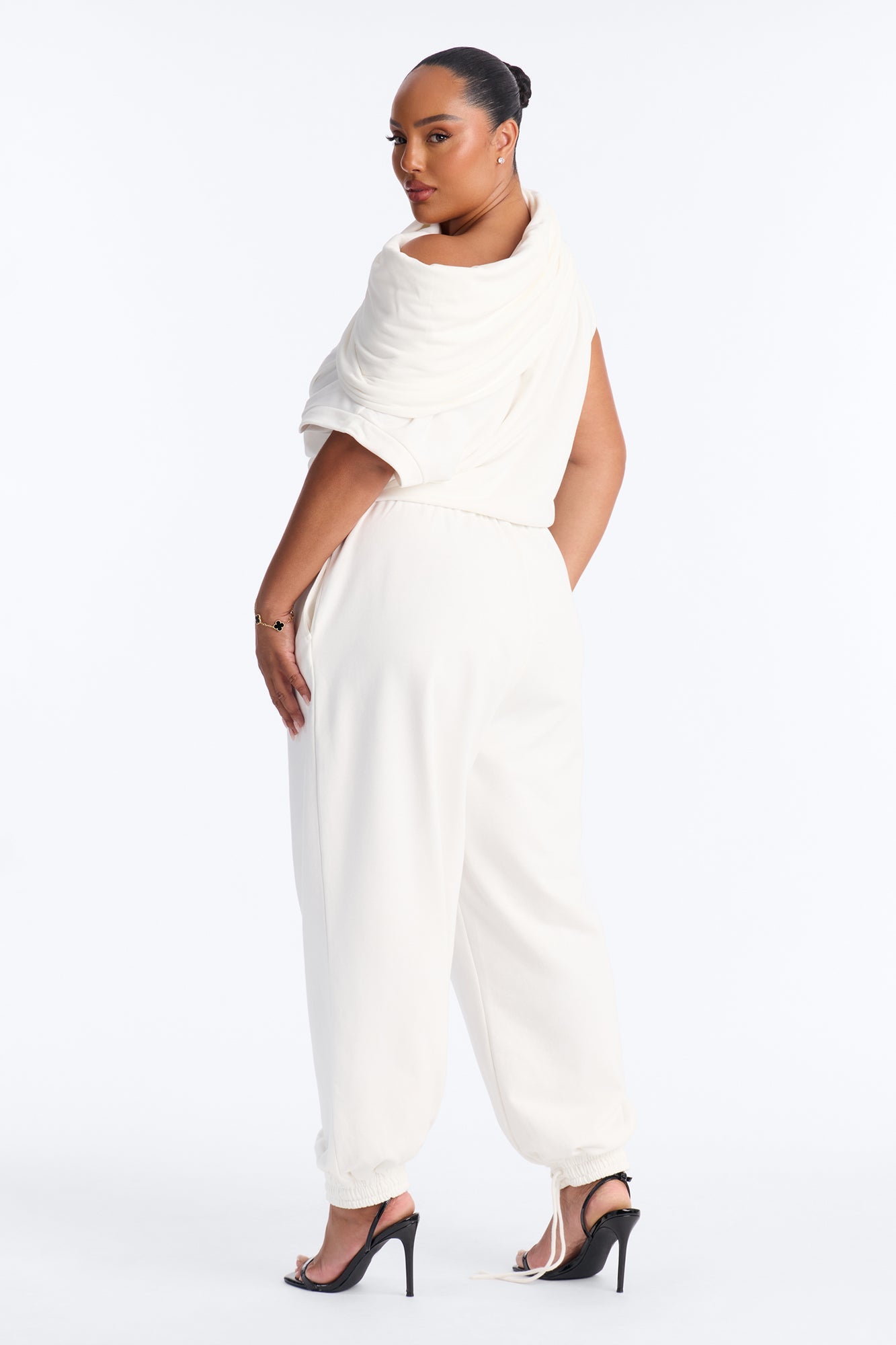 Alexa Jogger Pant Set - White