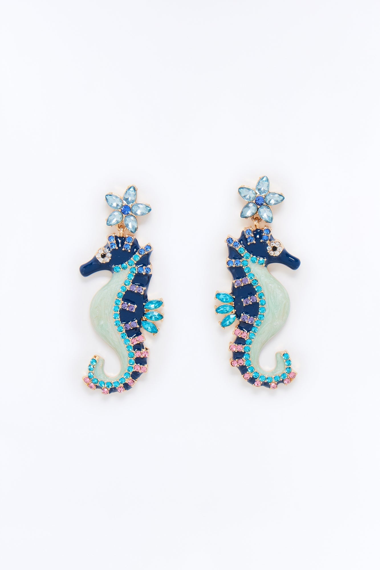 Sea Splash Earrings - Blue