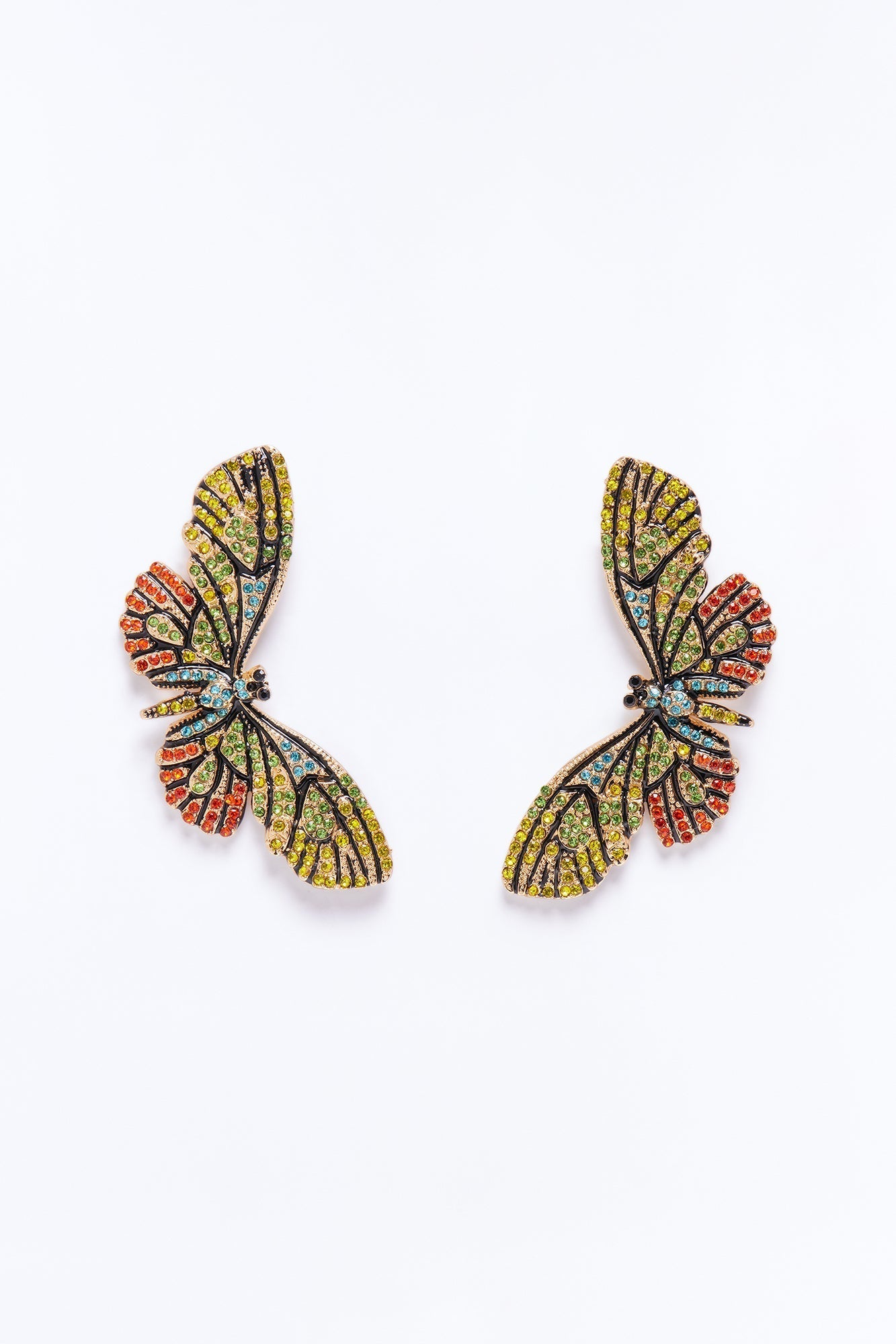 Born To Inspire Butterfly Earrings - Multi Color