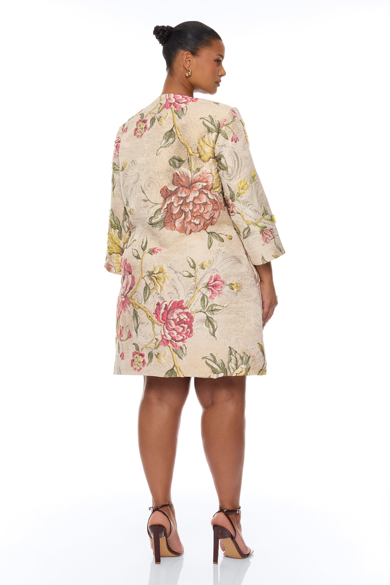 Riannon Jacquard Jacket - Taupe