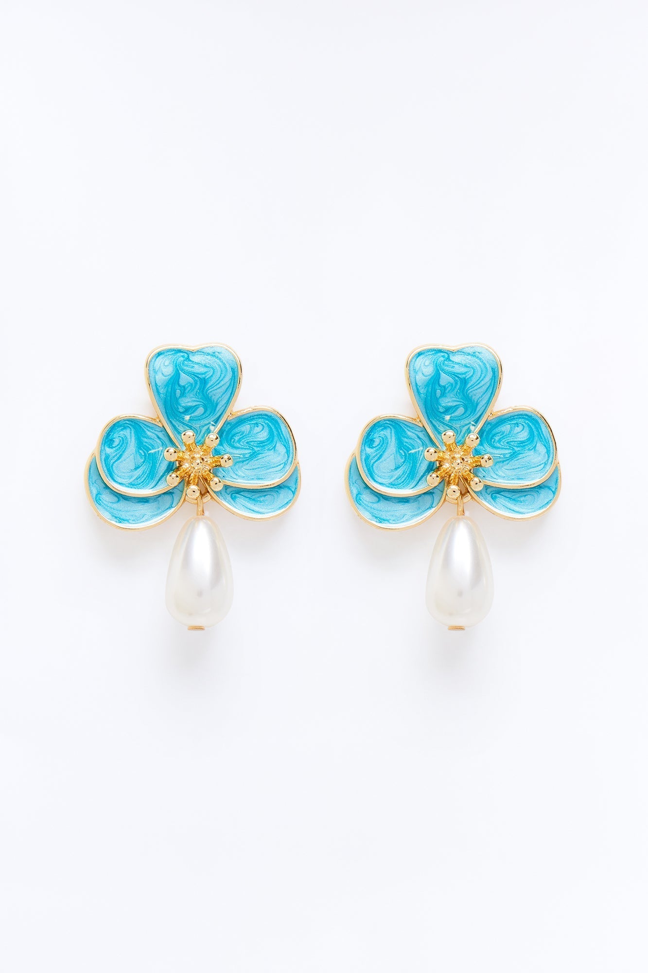 Pearlita Earrings - Blue