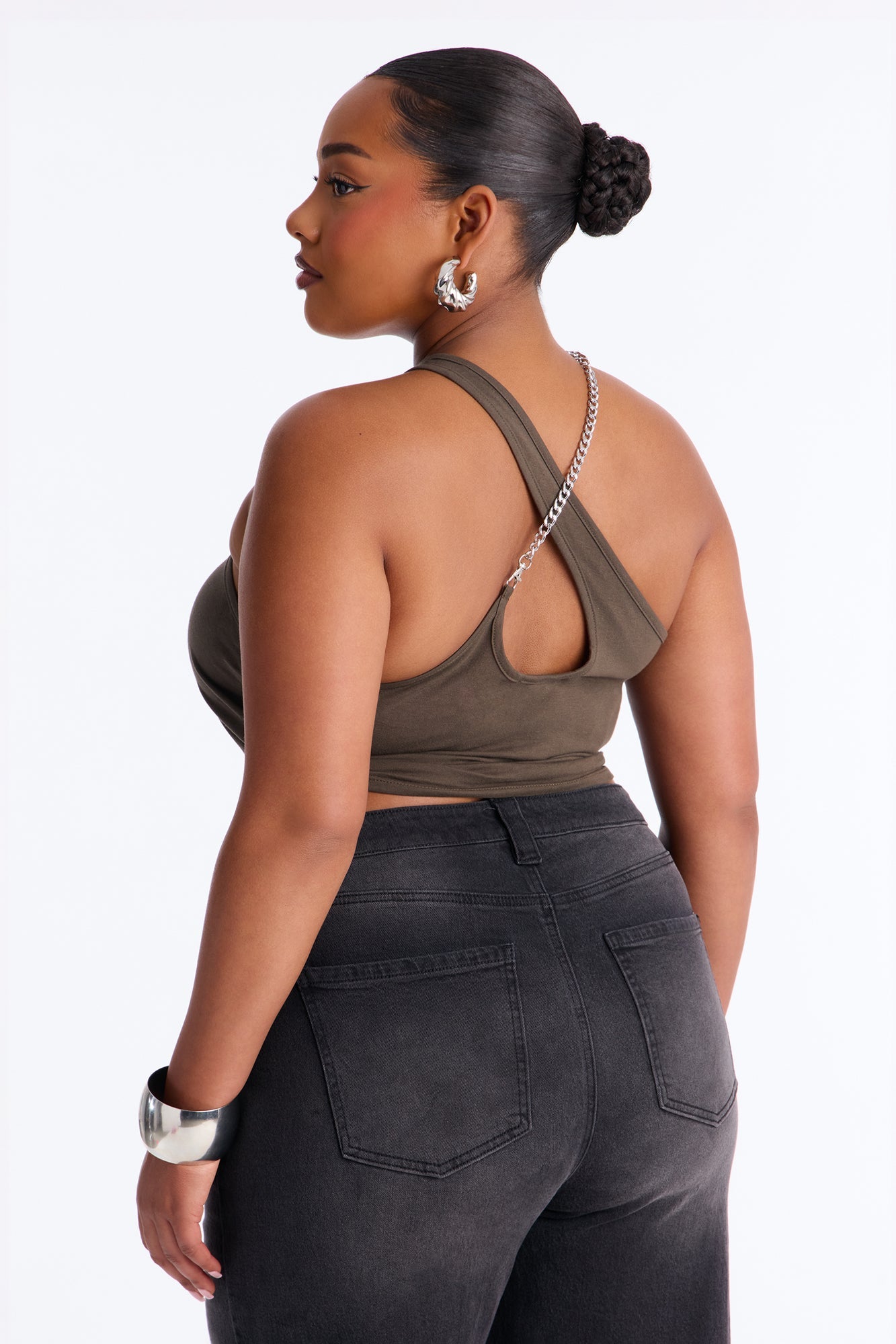 Motorcycle Speed Shop Halter Top - Olive