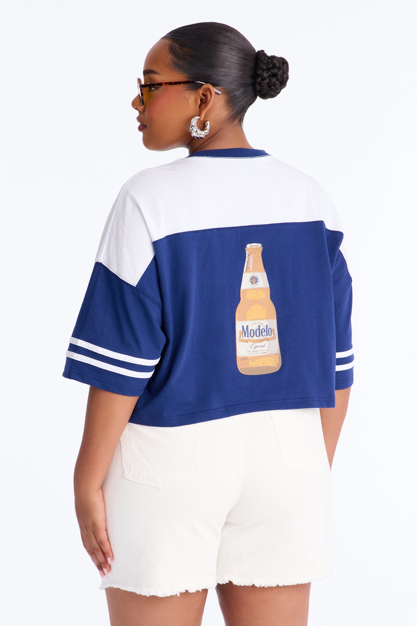 Modelo Collection Rhinestone Jersey - Navy Fashion Nova
