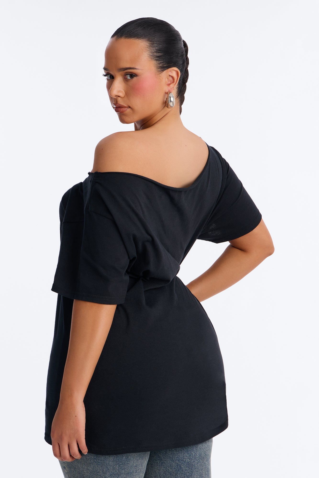 Internet Sensation Off Shoulder Top - Black NEWFASHIONEDGE