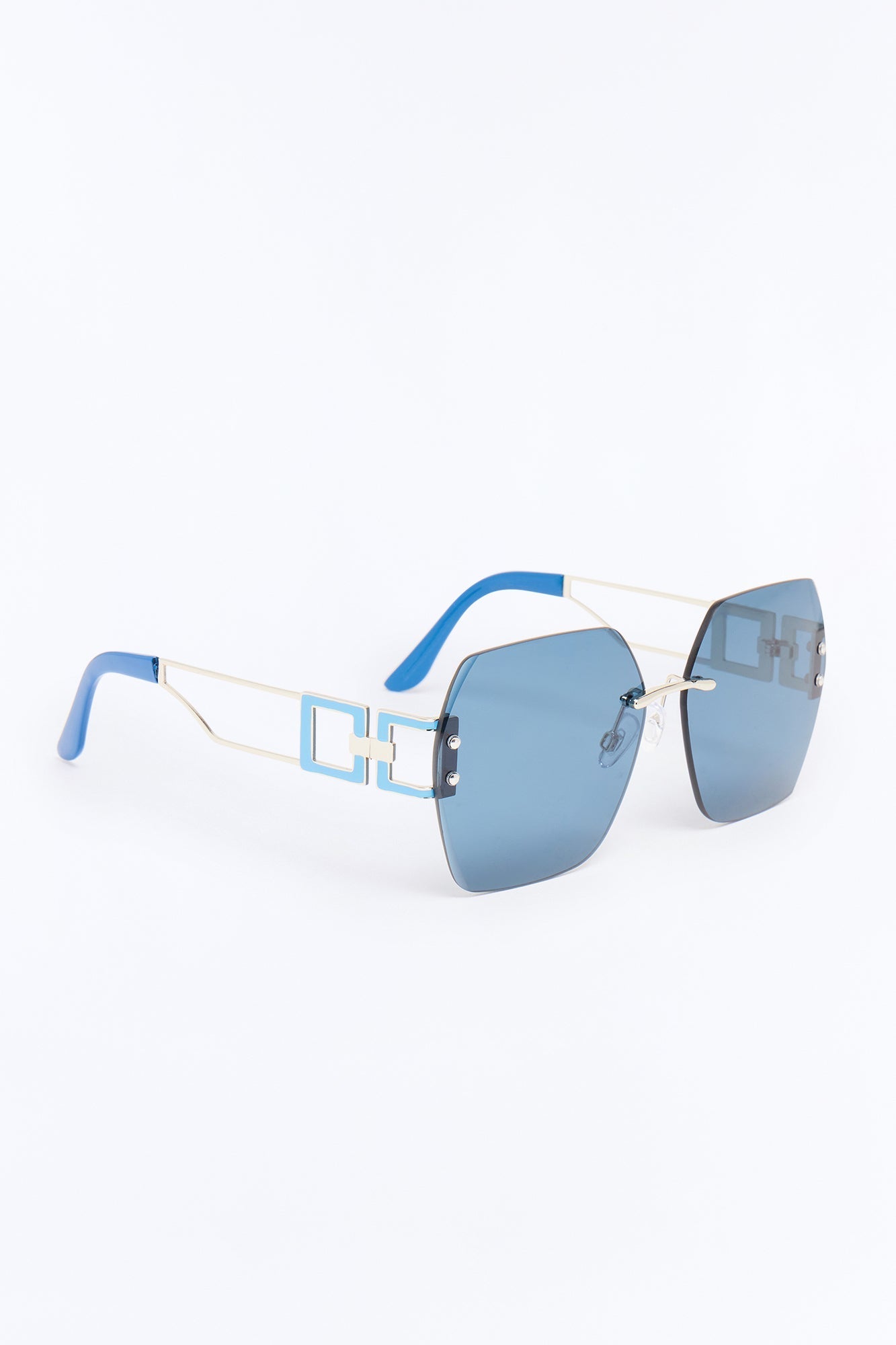 Sunset State Sunglasses - Blue/Silver