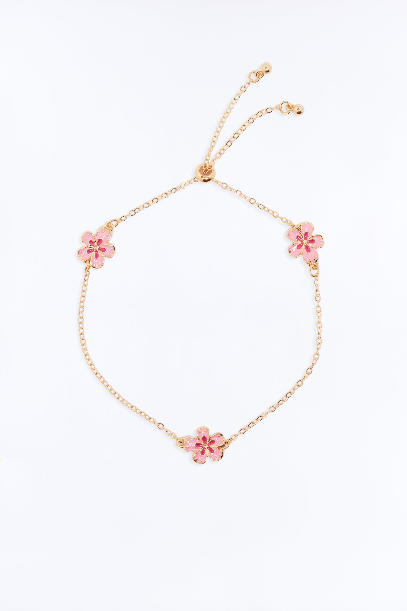 Pacific Dreams Anklet - Gold/Pink