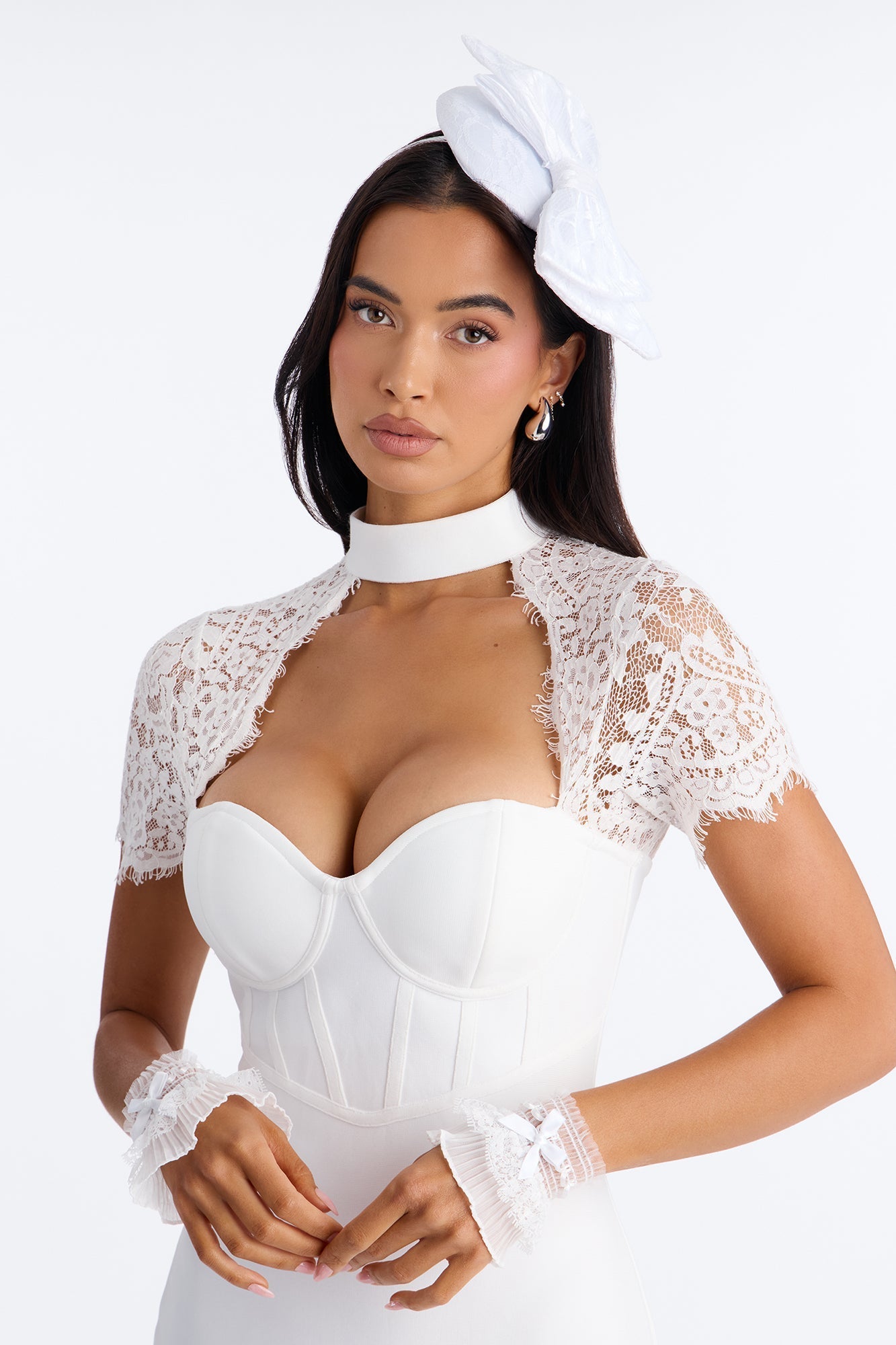The Bow Moment Fascinator - Ivory