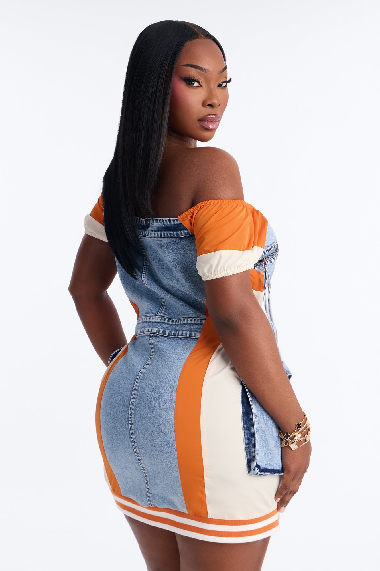 Iconic Sonic Denim Mini Dress - Denim
