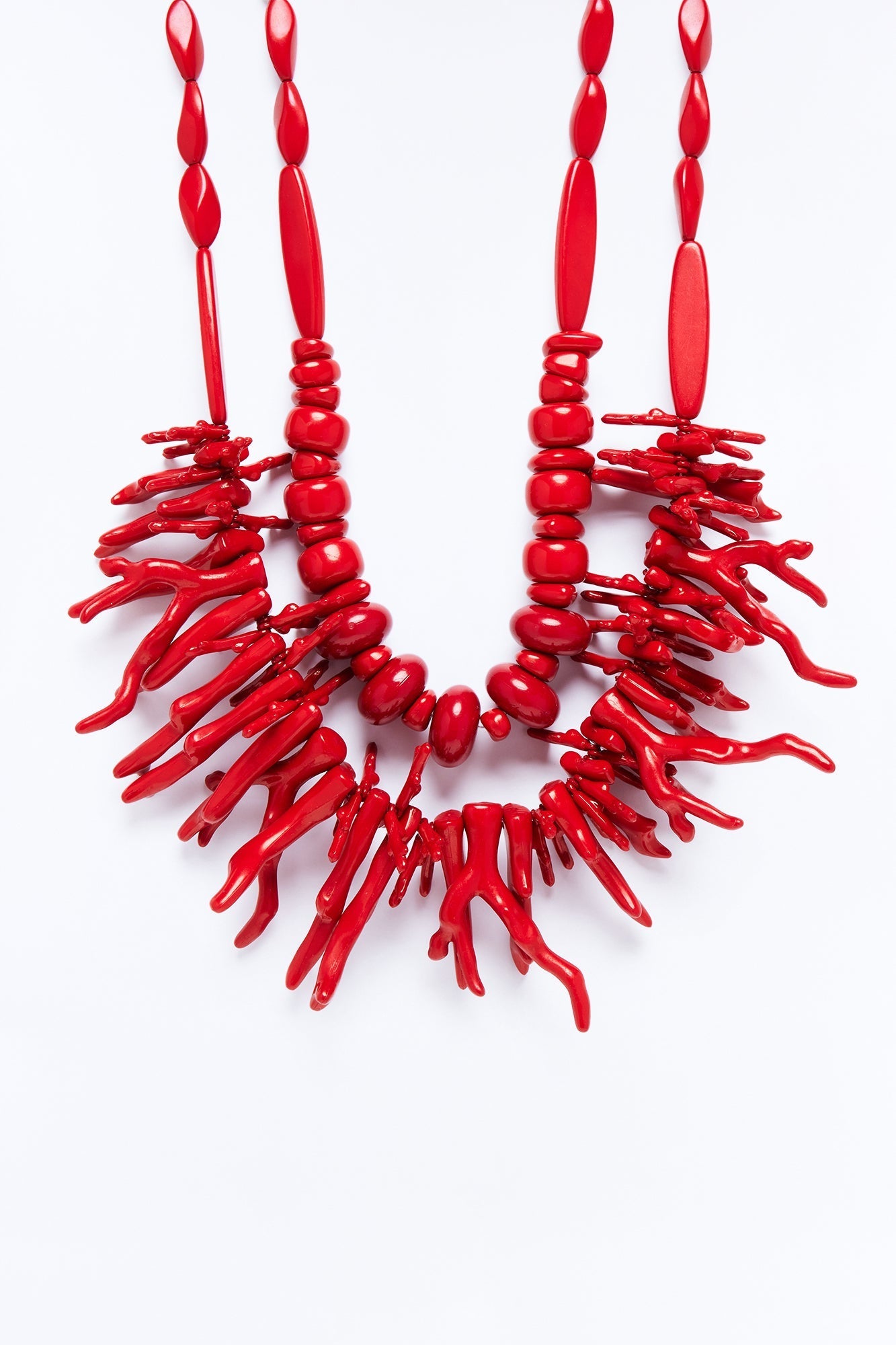 Krystal Coral Necklace - Red