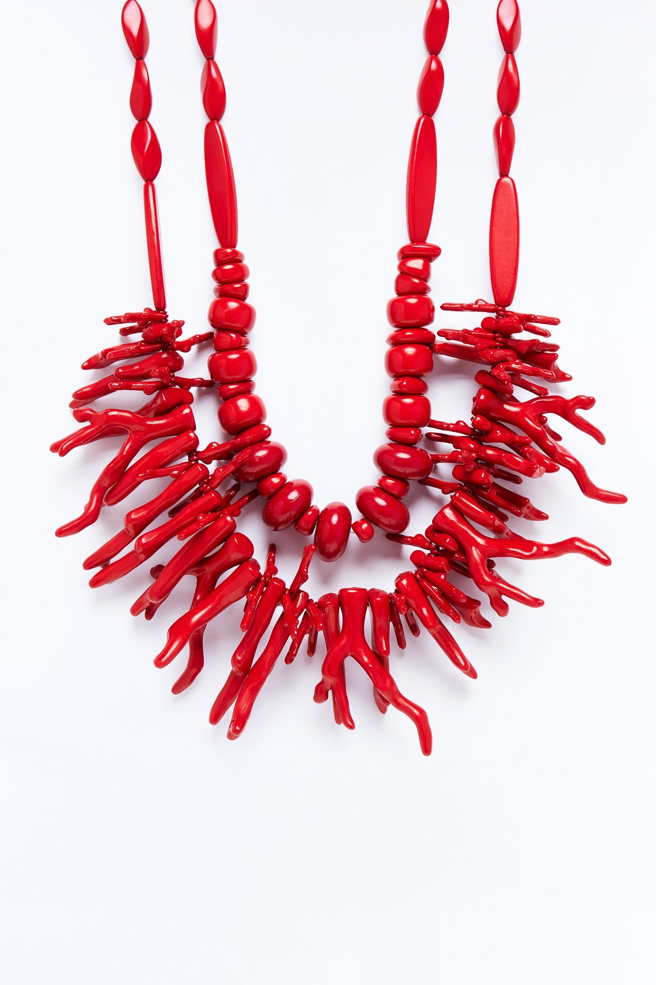 Krystal Coral Necklace - Red