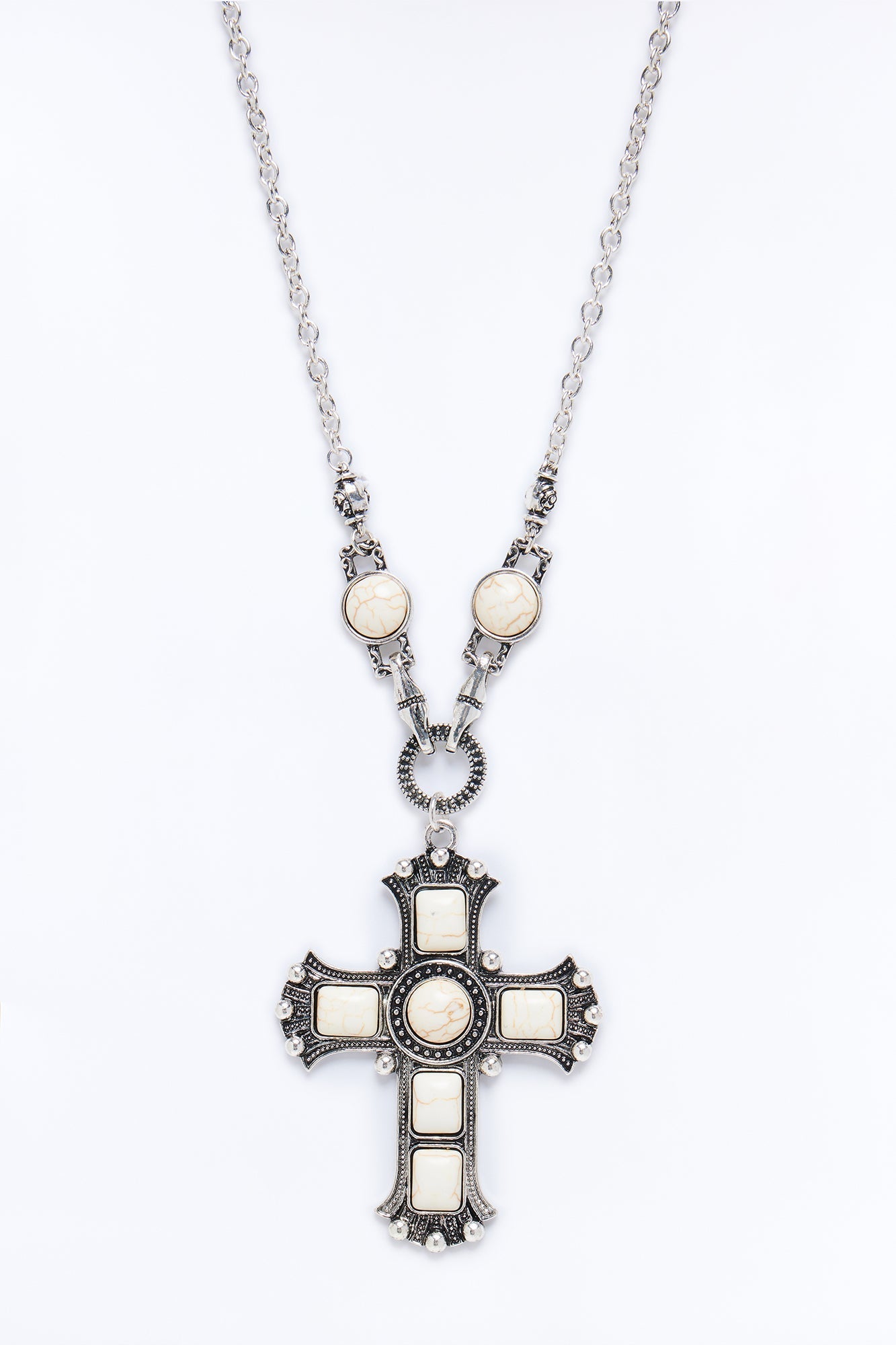 Desert Royalty Necklace - White/Silver