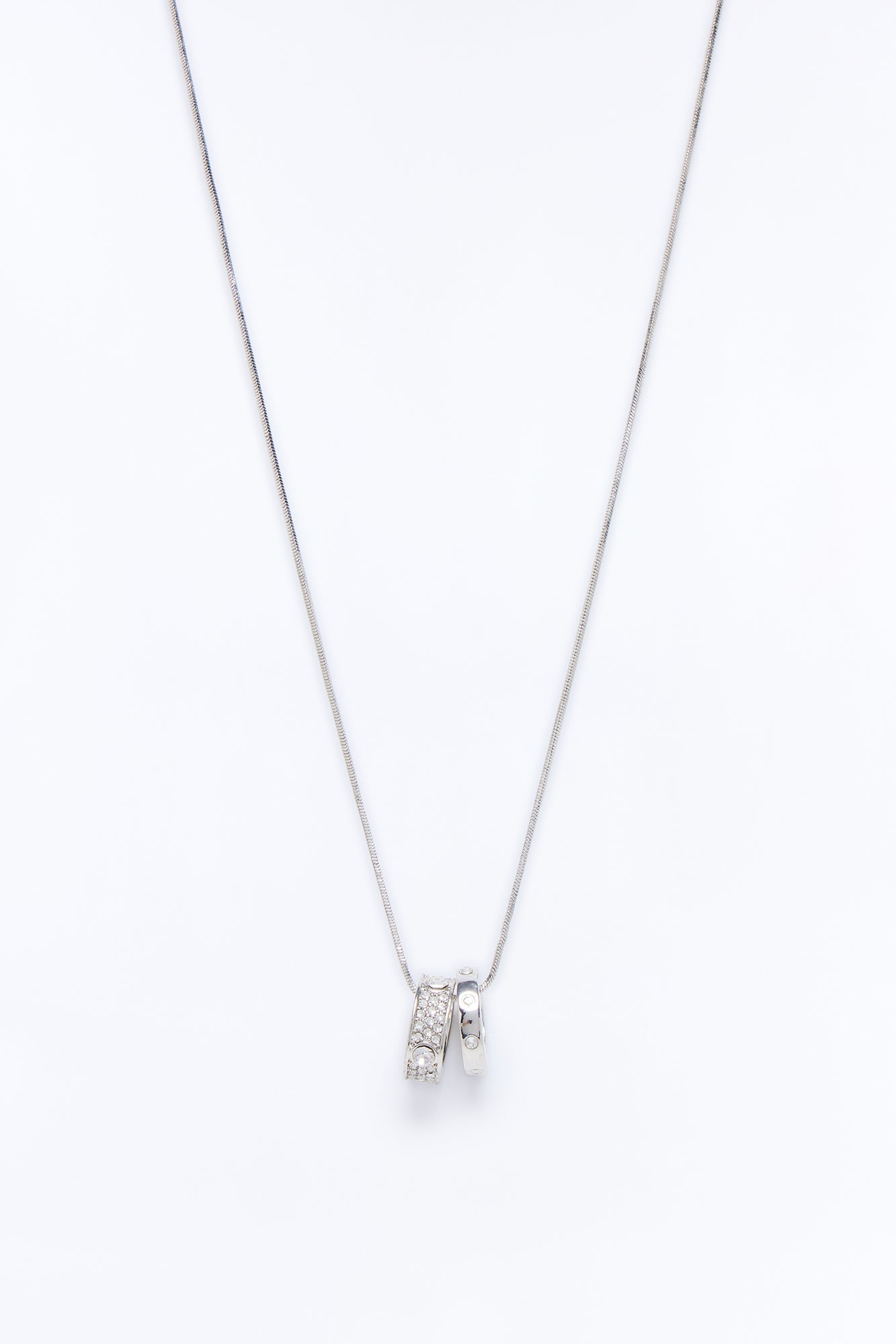 Pinky Promise Ring Necklace - Silver