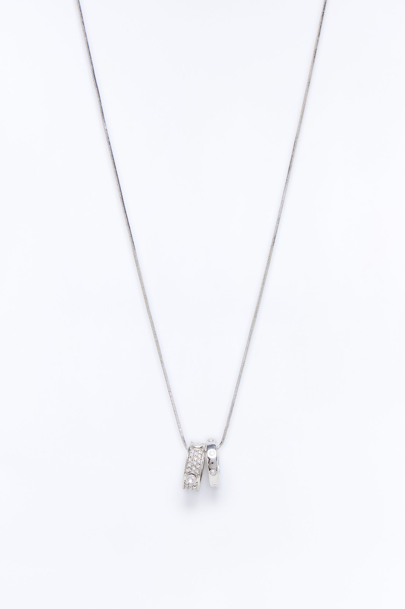 Pinky Promise Ring Necklace - Silver