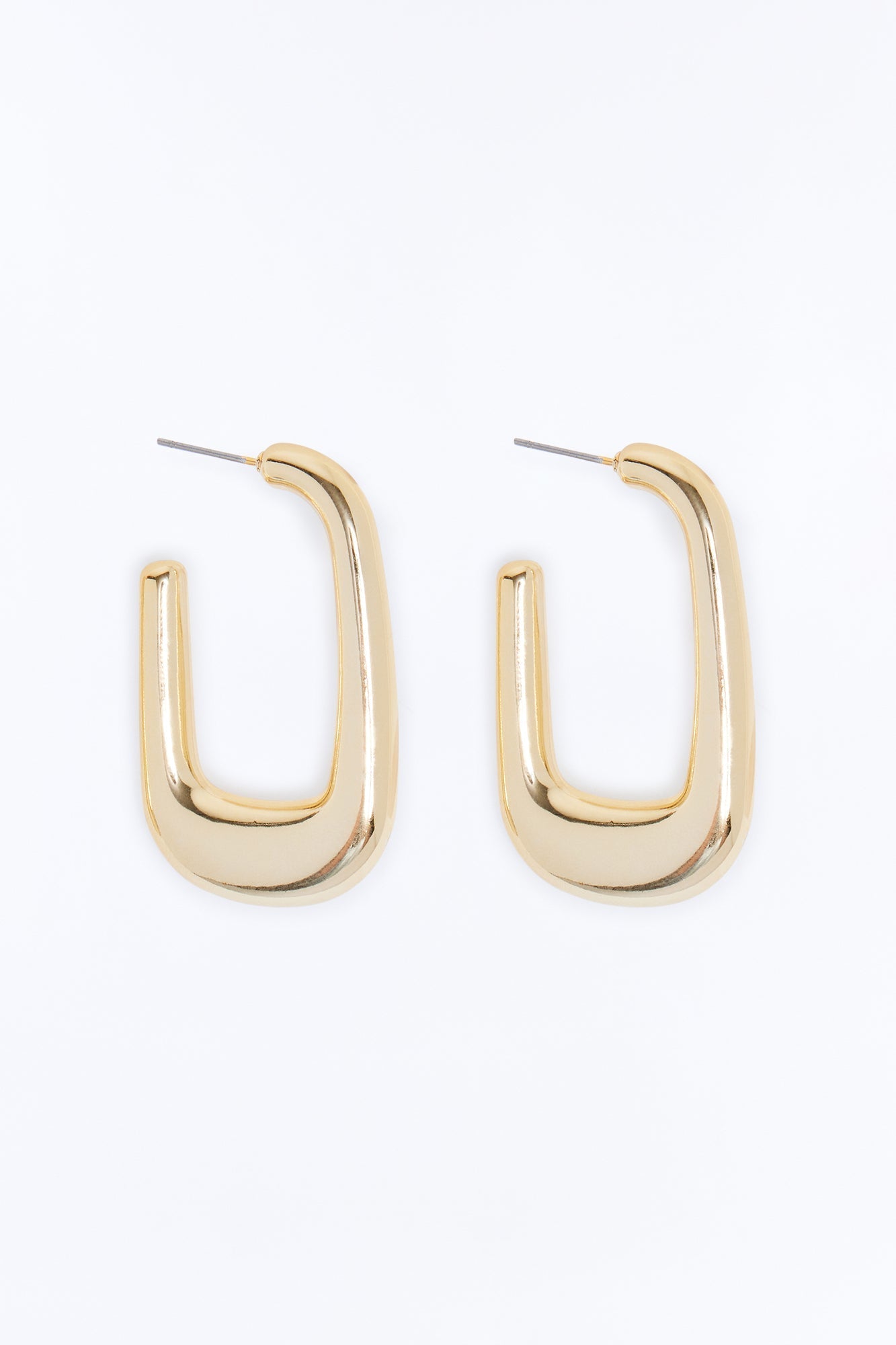 Hooked On You Hoop Earrings - Gold