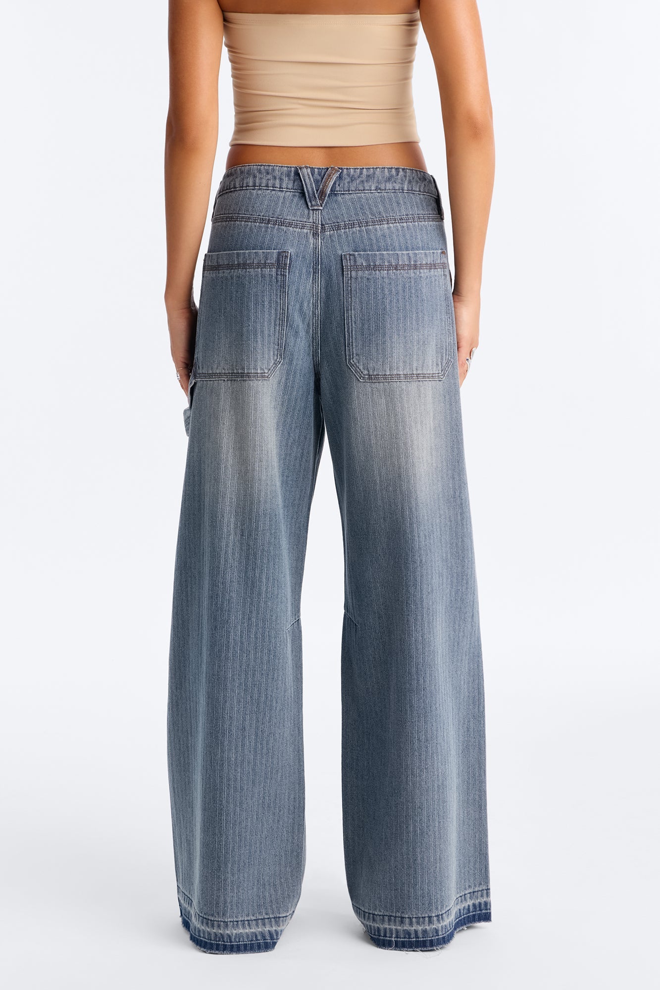 Onward Utility Released Hem Baggy Jeans - Vintage Wash