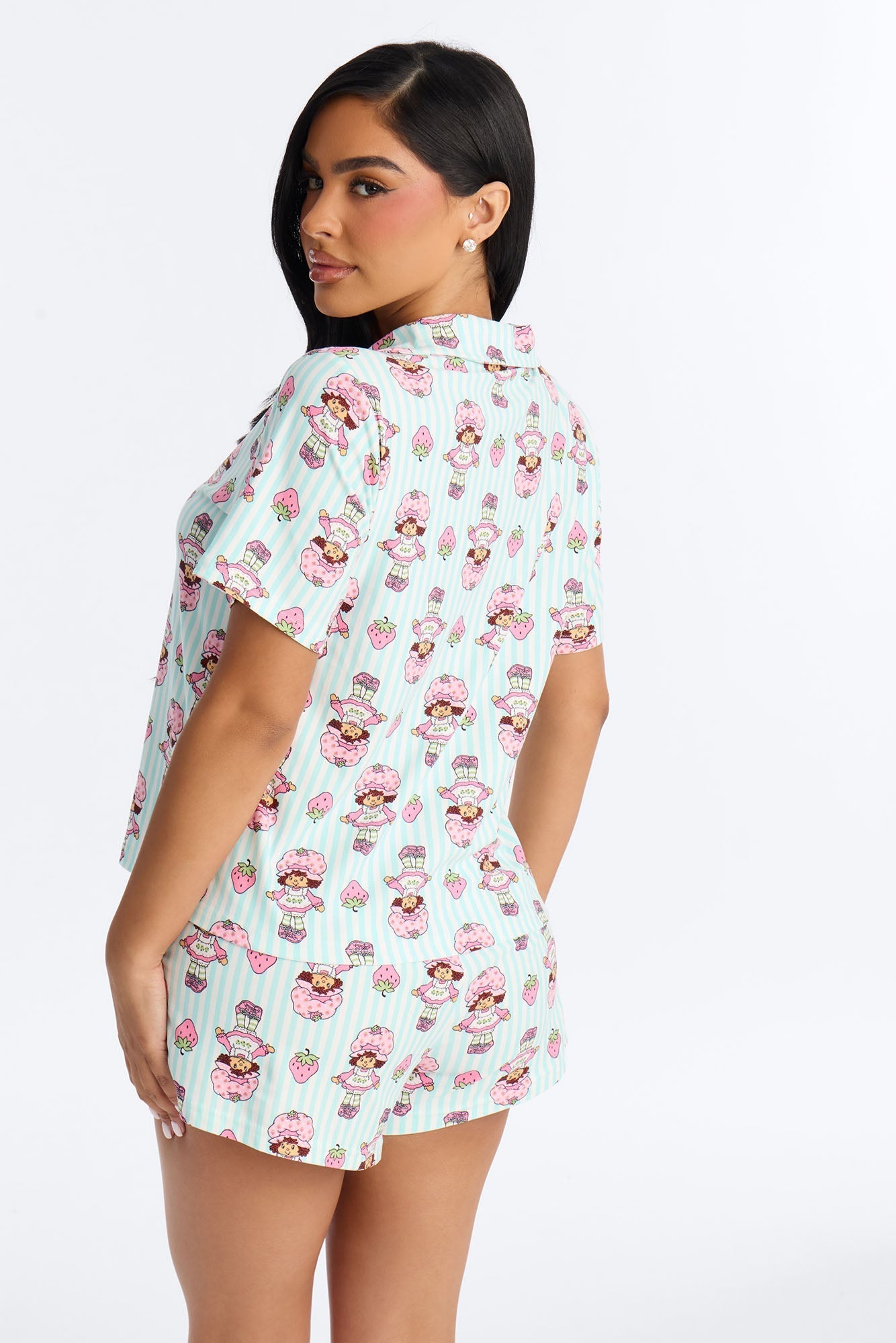 Strawberry Shortcake's Berries & Stripes PJ Short Set - Blue/combo