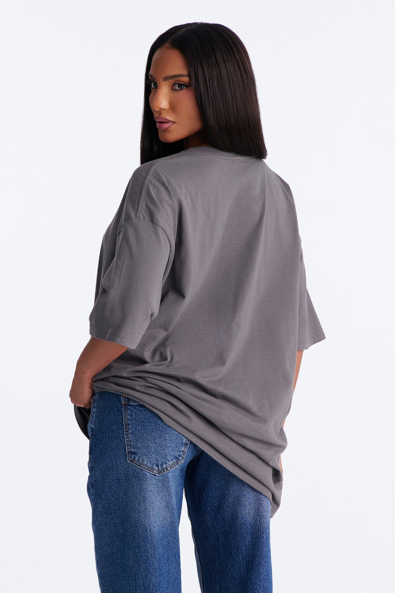 Random Tuesday Oversized T Shirt - Grey