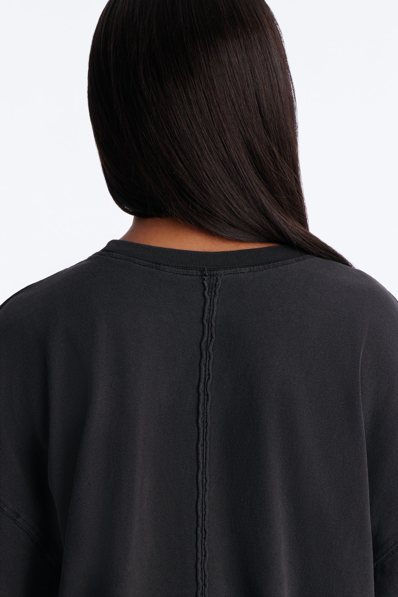 London Washed Oversized Short Sleeve T-Shirt - Black NEWFASHIONEDGE