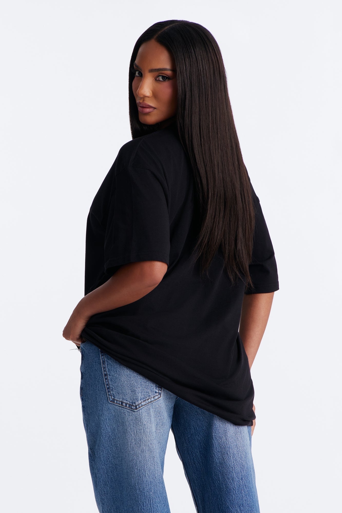 Easy Days Oversized T Shirt - Black