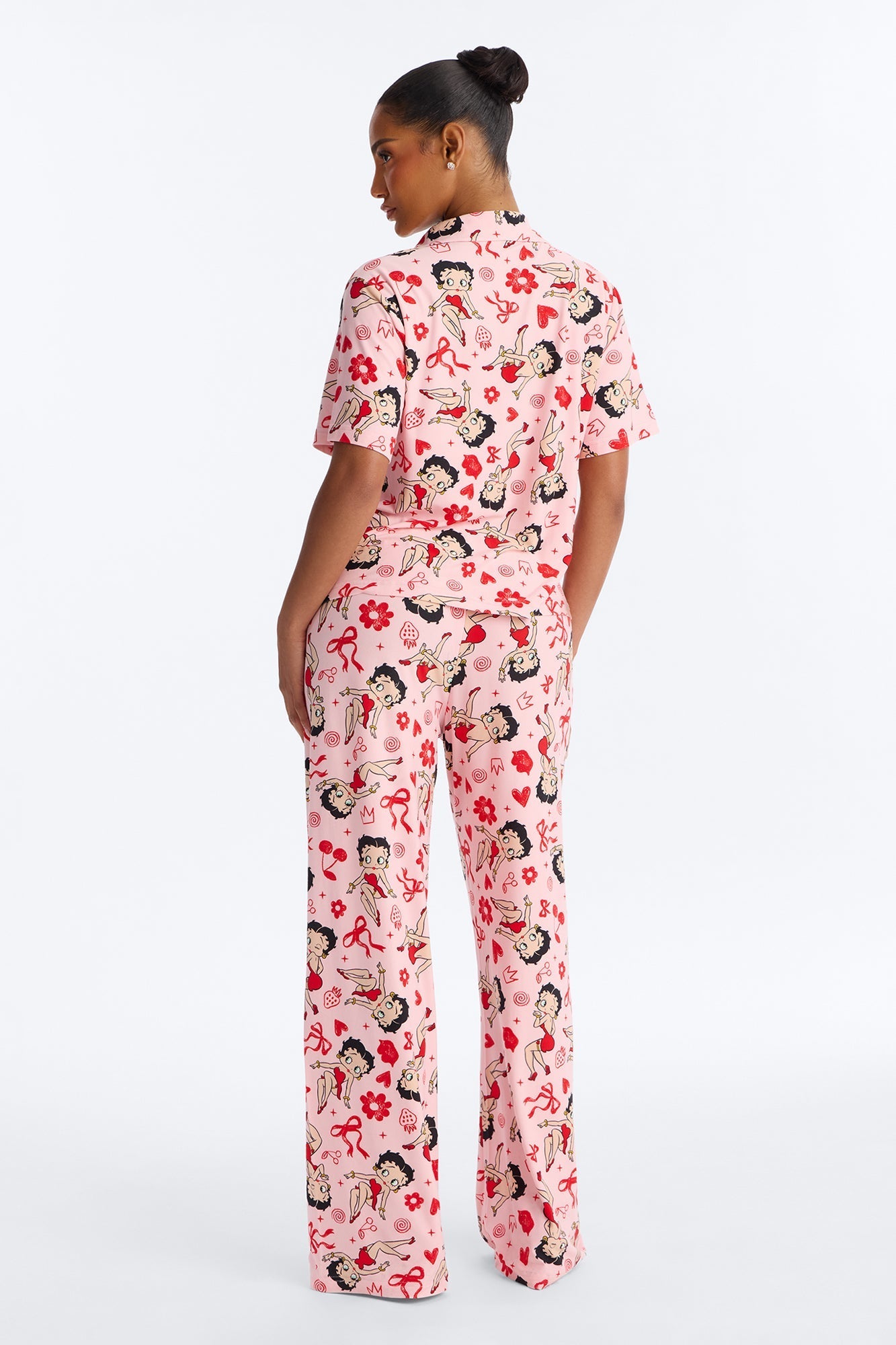 Betty Boop's Flowers & Bows PJ Pant Set - Pink/combo