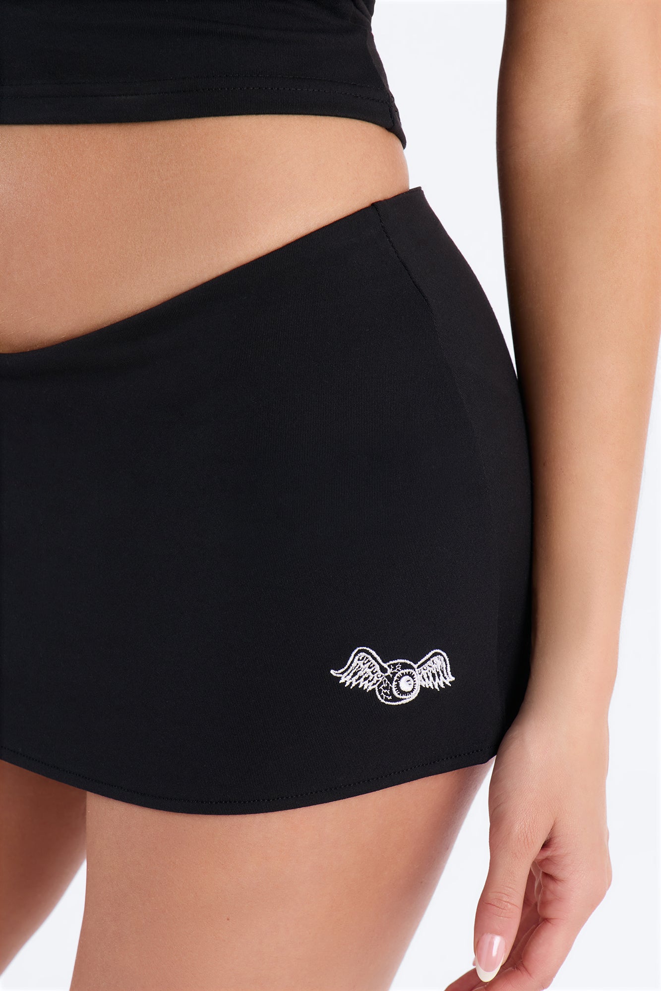Von Dutch Sporty Mini Skirt - Black