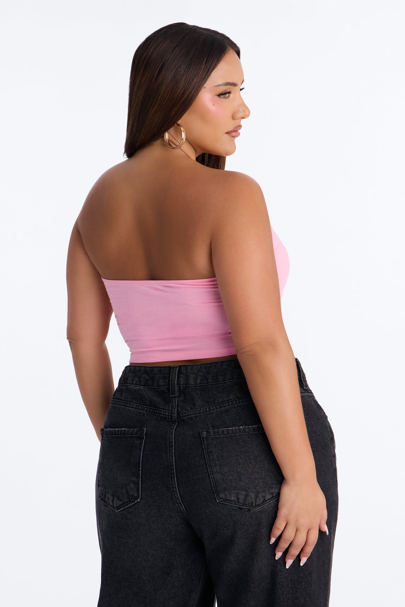 Too Pretty For A Job Tube Top - Pink