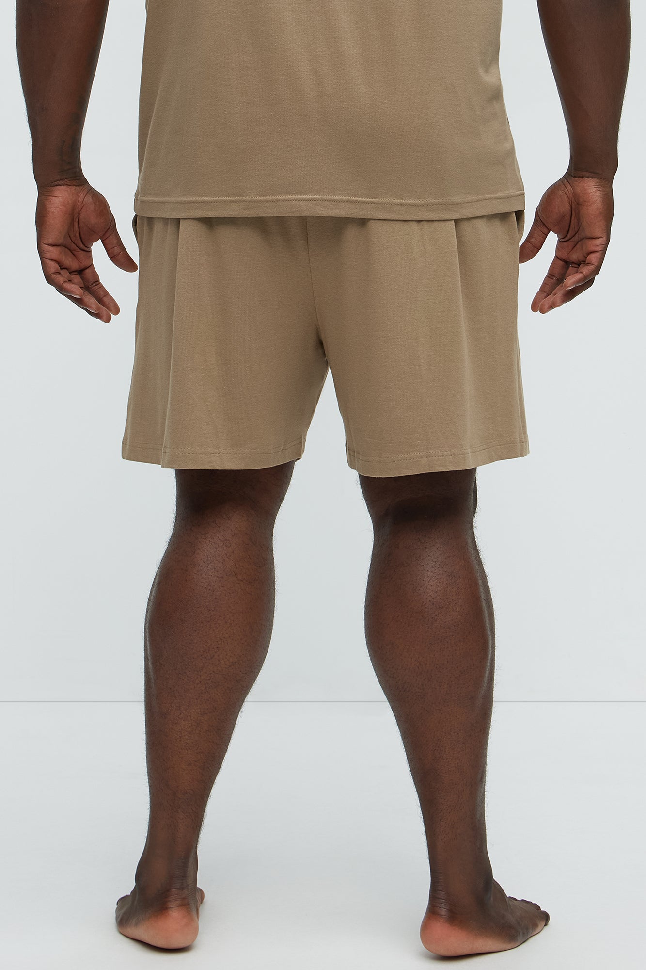 Essential Modal Lounge Shorts - Taupe