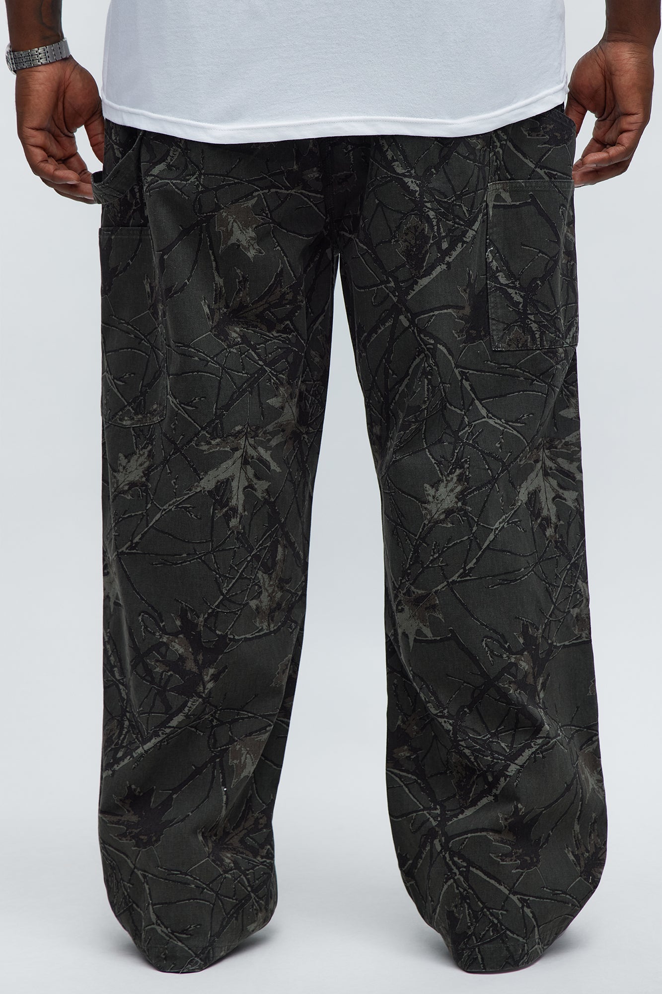 Straight Woodland Mirage Carpenter Pants - Black Wash