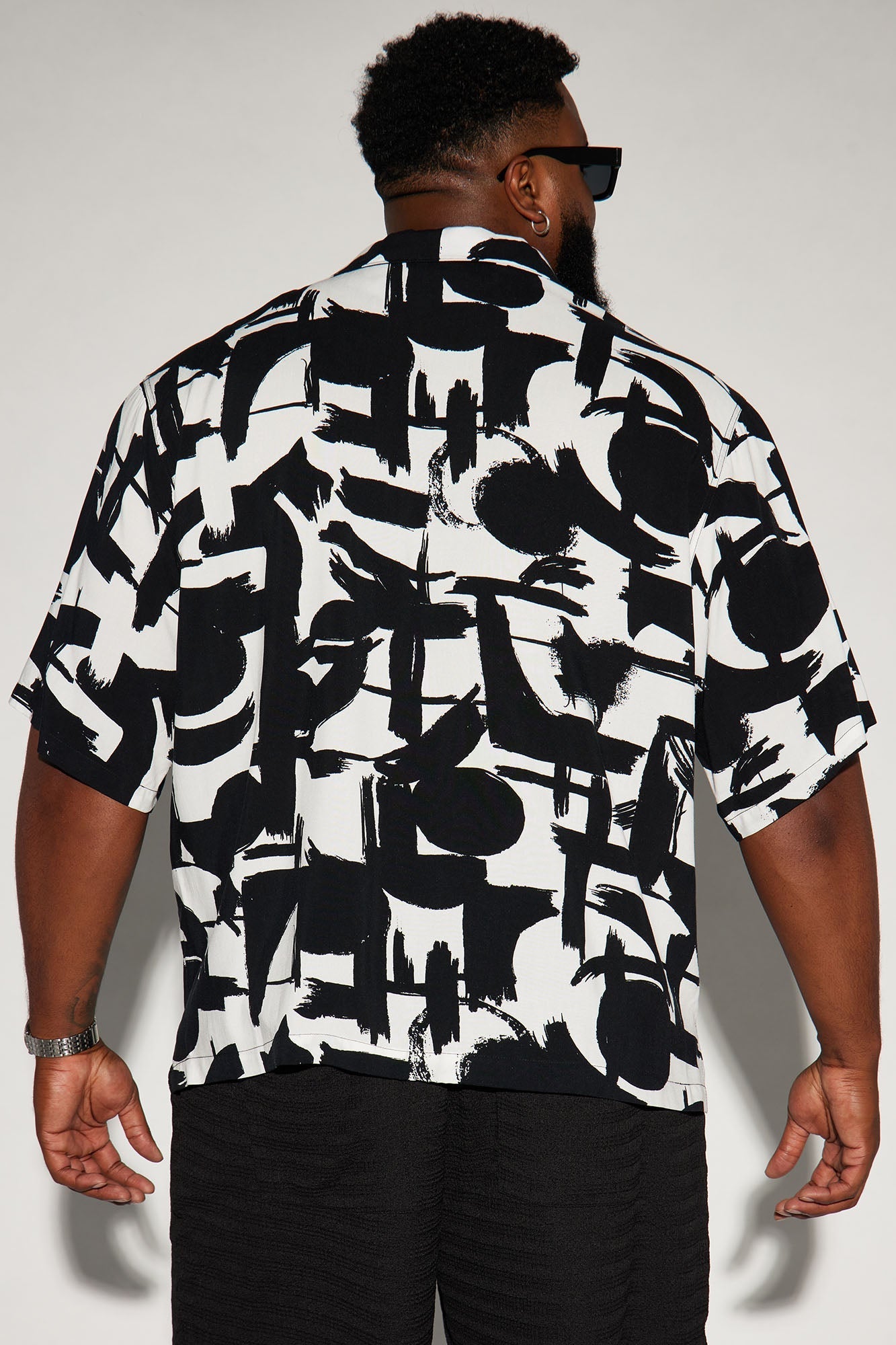 Perfect Strokes Button Up Shirt - Black/combo