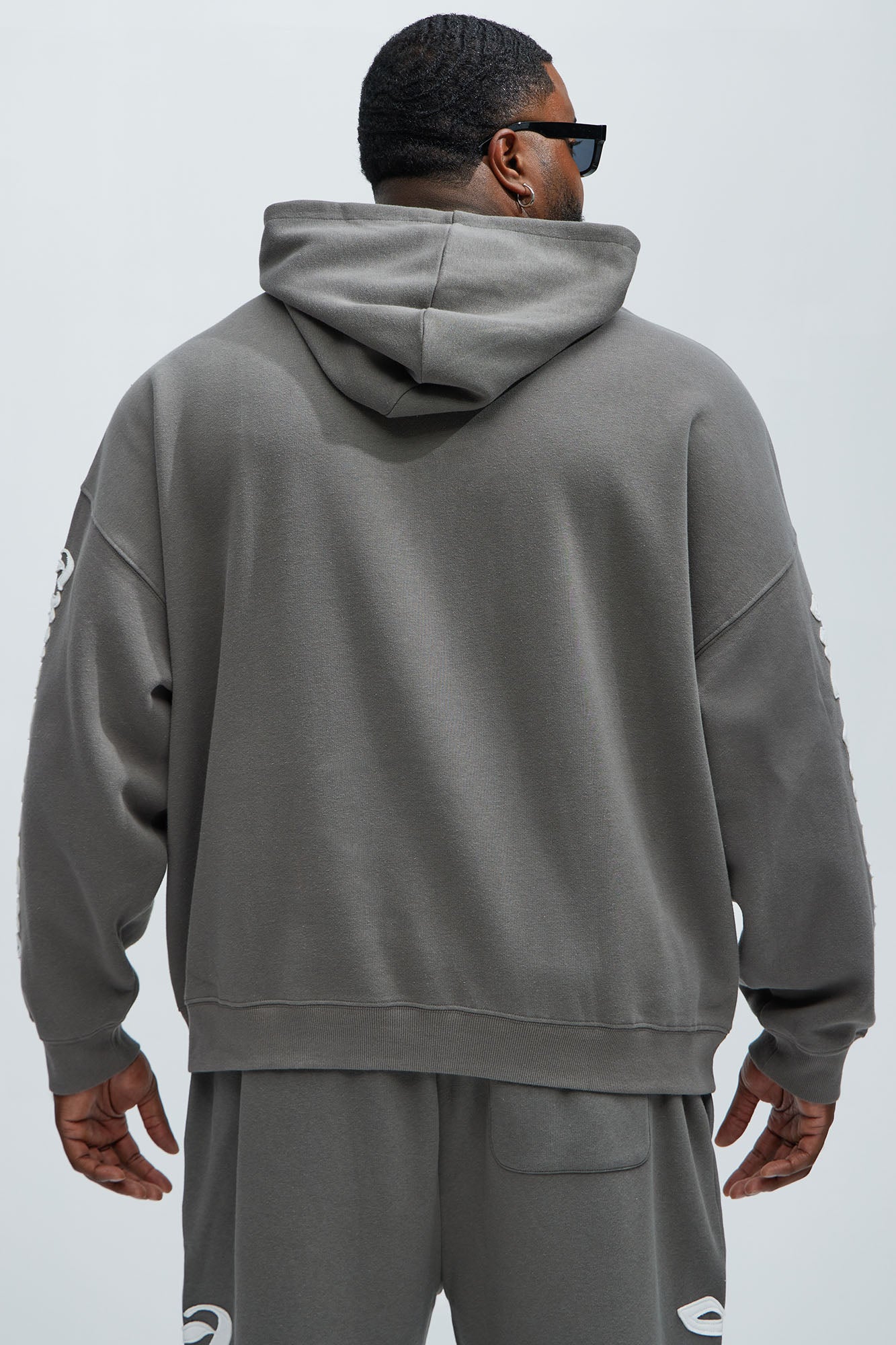 Tyson Trust Issues Oversized Hoodie - Grey
