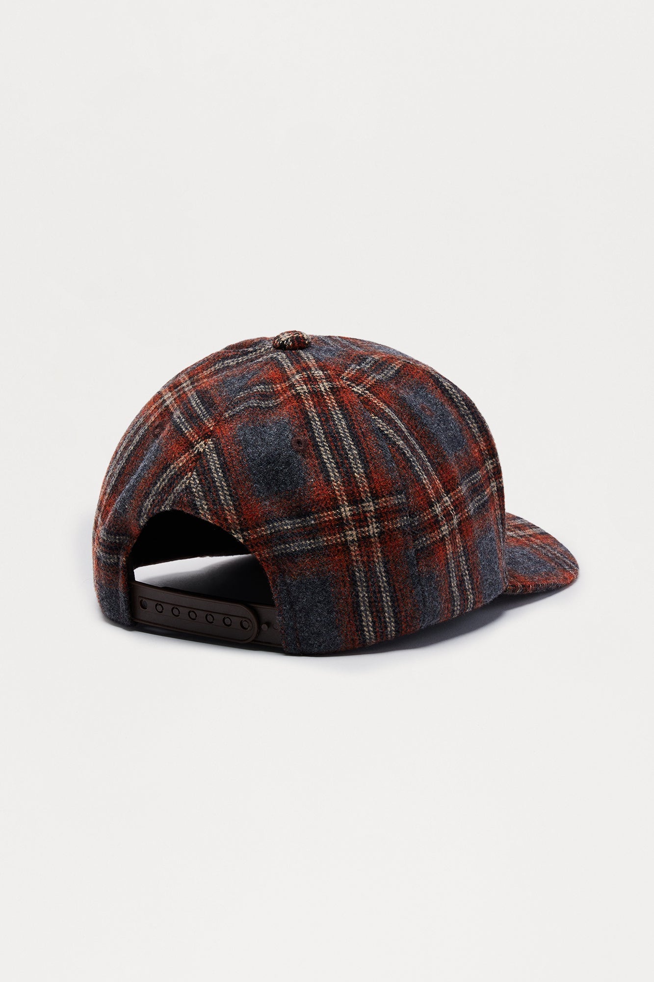 Varsity Flannel Structured Snapback Hat - Blue/combo