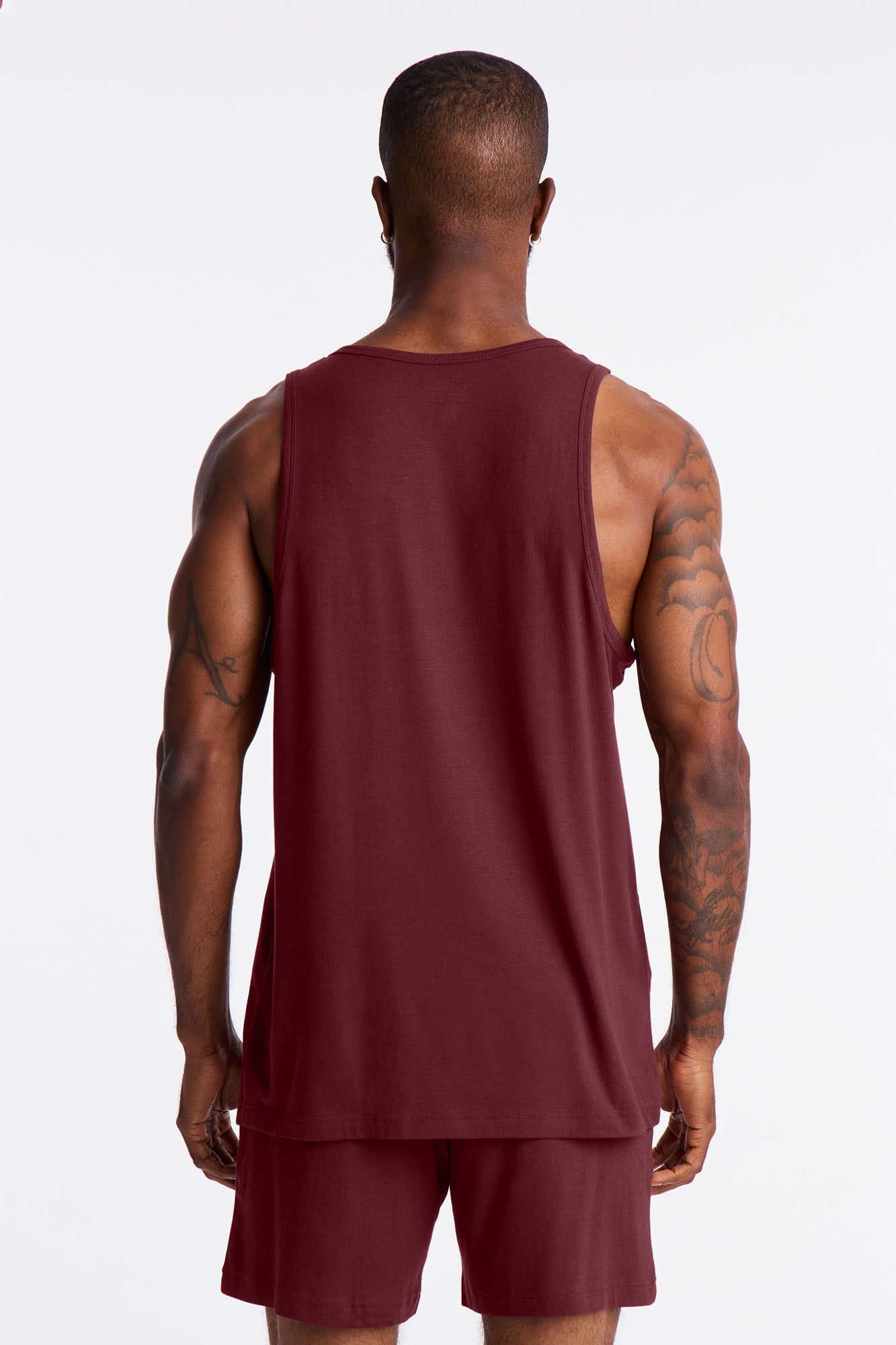 Essential Modal Lounge Tank - Burgundy