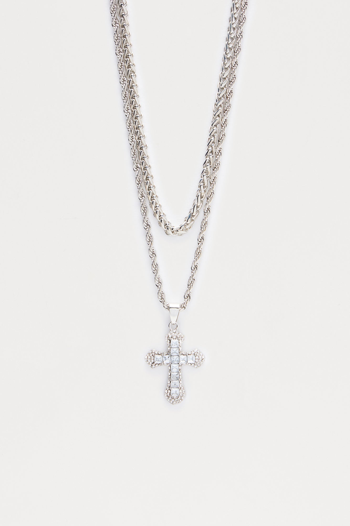 Further Ahead Necklace Set - Silver