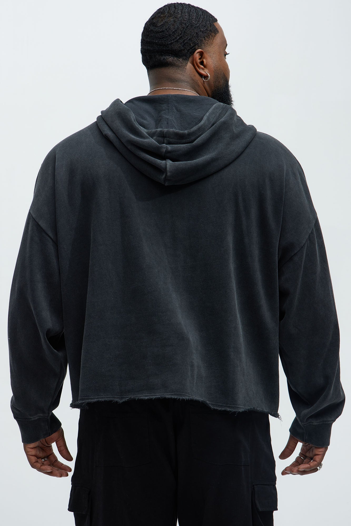 Tyson Curated Oversized Hoodie - Black Wash