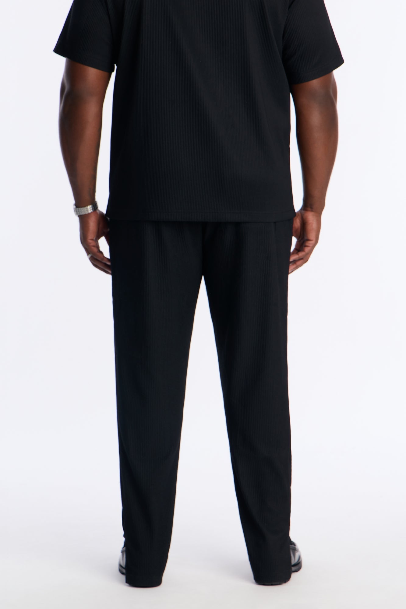 Show Up Slim Slit Pants - Black