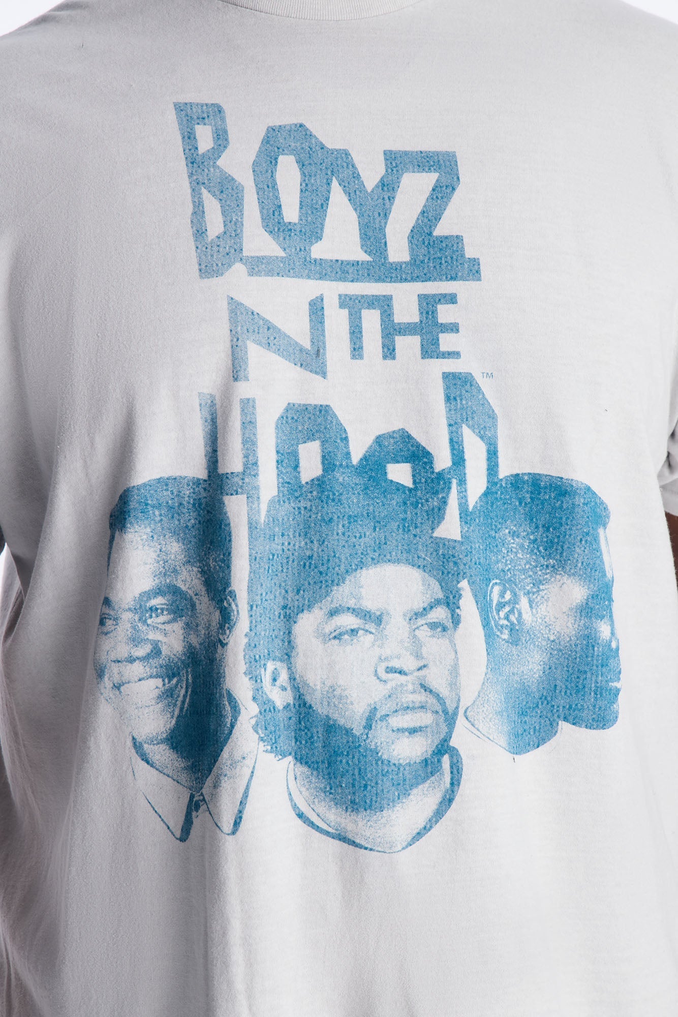 Boyz N The Hood Vintage Washed Short Sleeve Tee - White