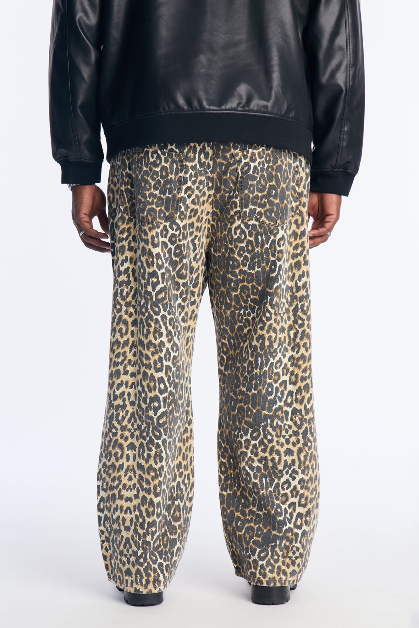 Baggy Wild Thang Leopard Pant - Brown/combo